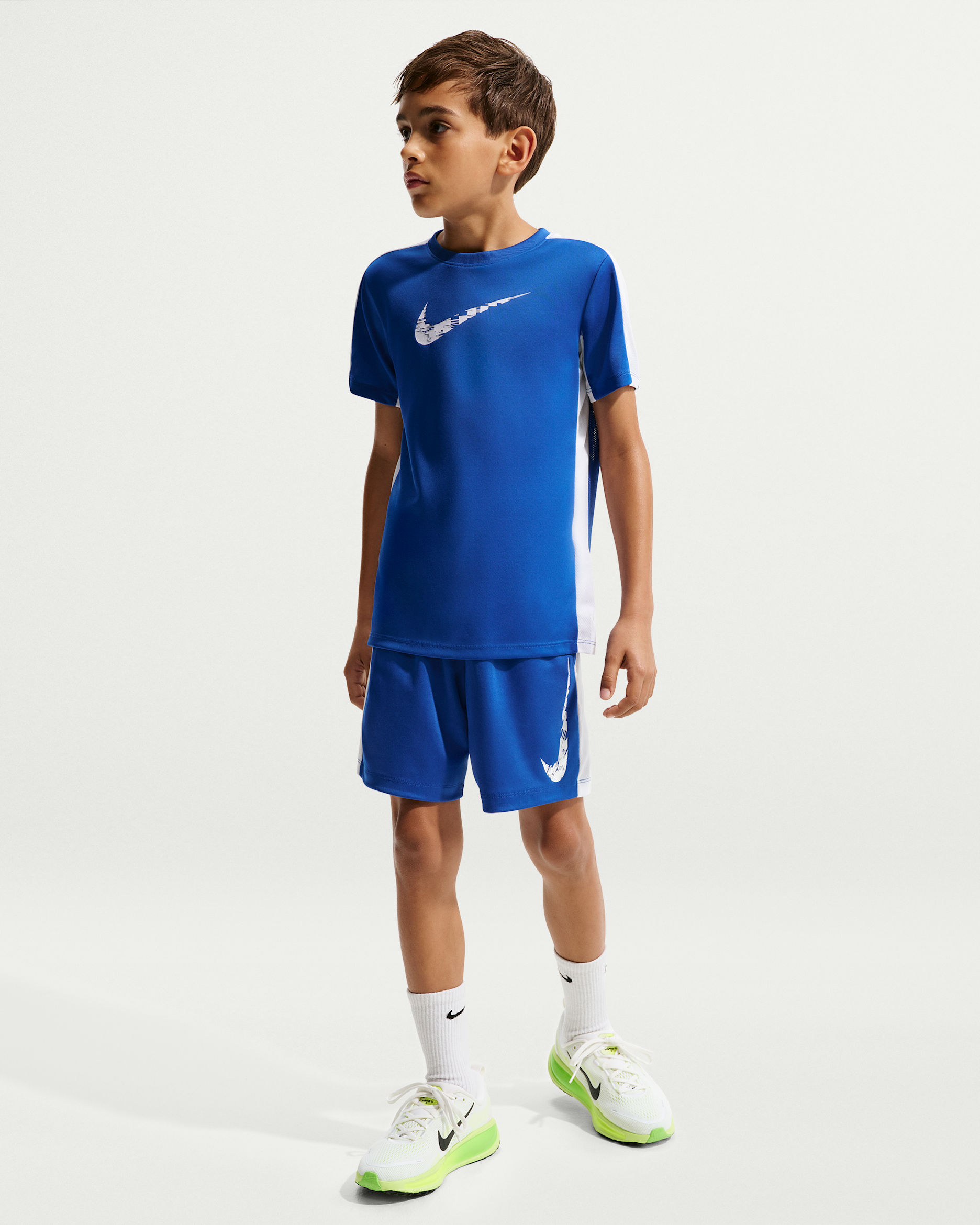 Shorts Dri-FIT para niño talla grande Nike Trophy23 - Royal juego/Blanco/Blanco