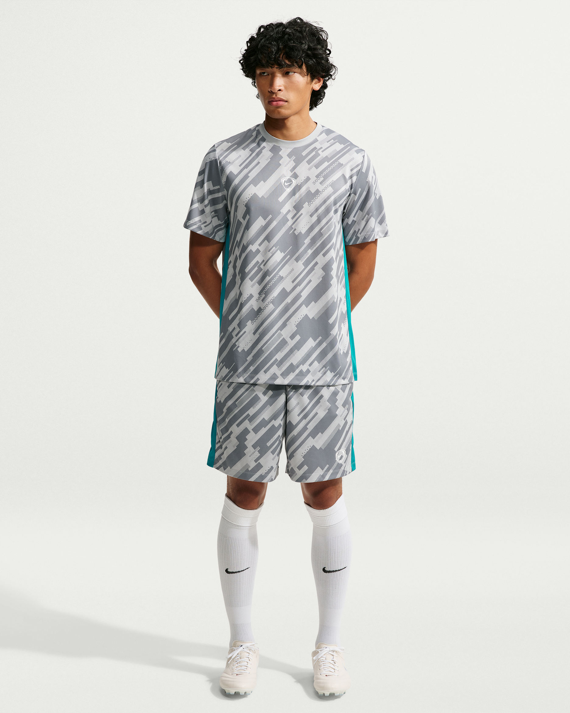 Nike Academy+ Men's Dri-FIT Football Shorts - Wolf Grey/Cool Grey/Energy/White