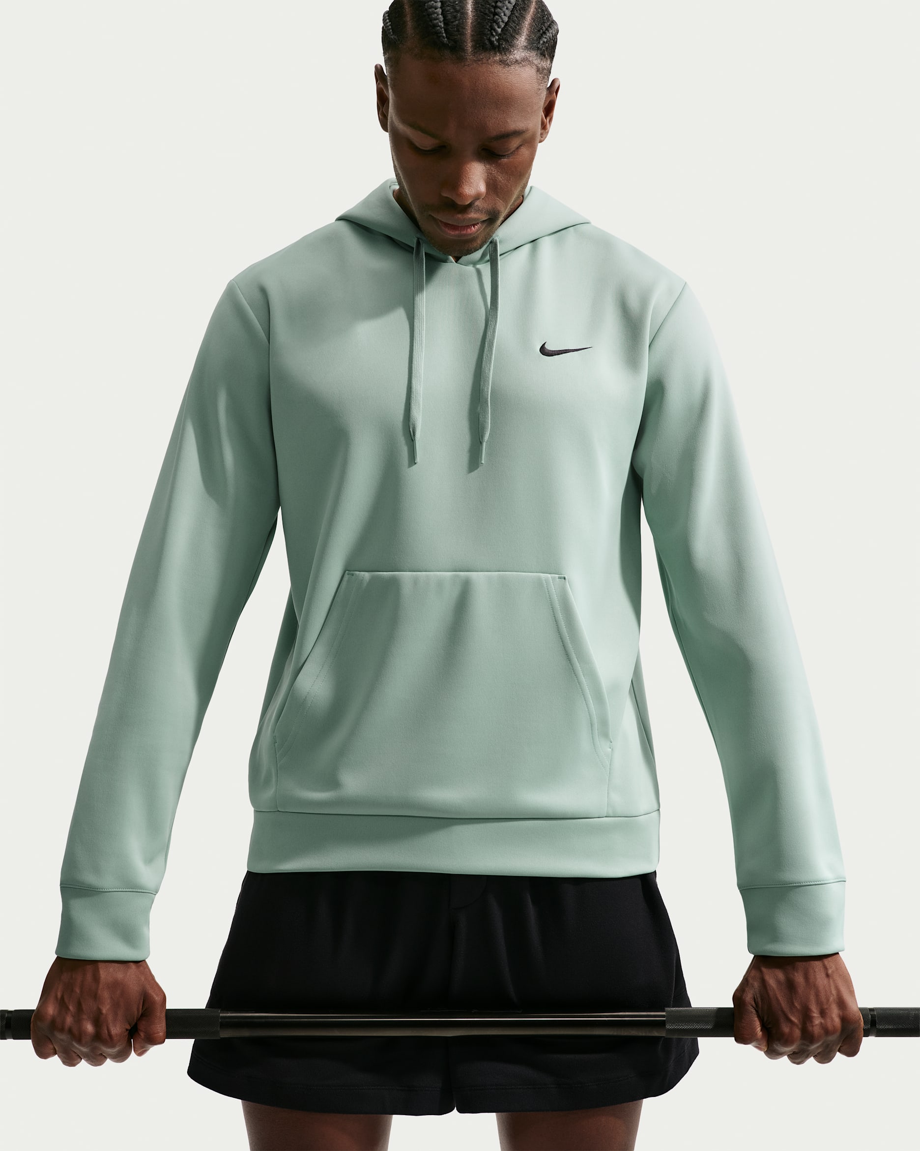 Sudadera con gorro sin cierre Dri-FIT con protección contra los rayos UV para hombre Nike Flex - Vapor/Vapor/Negro