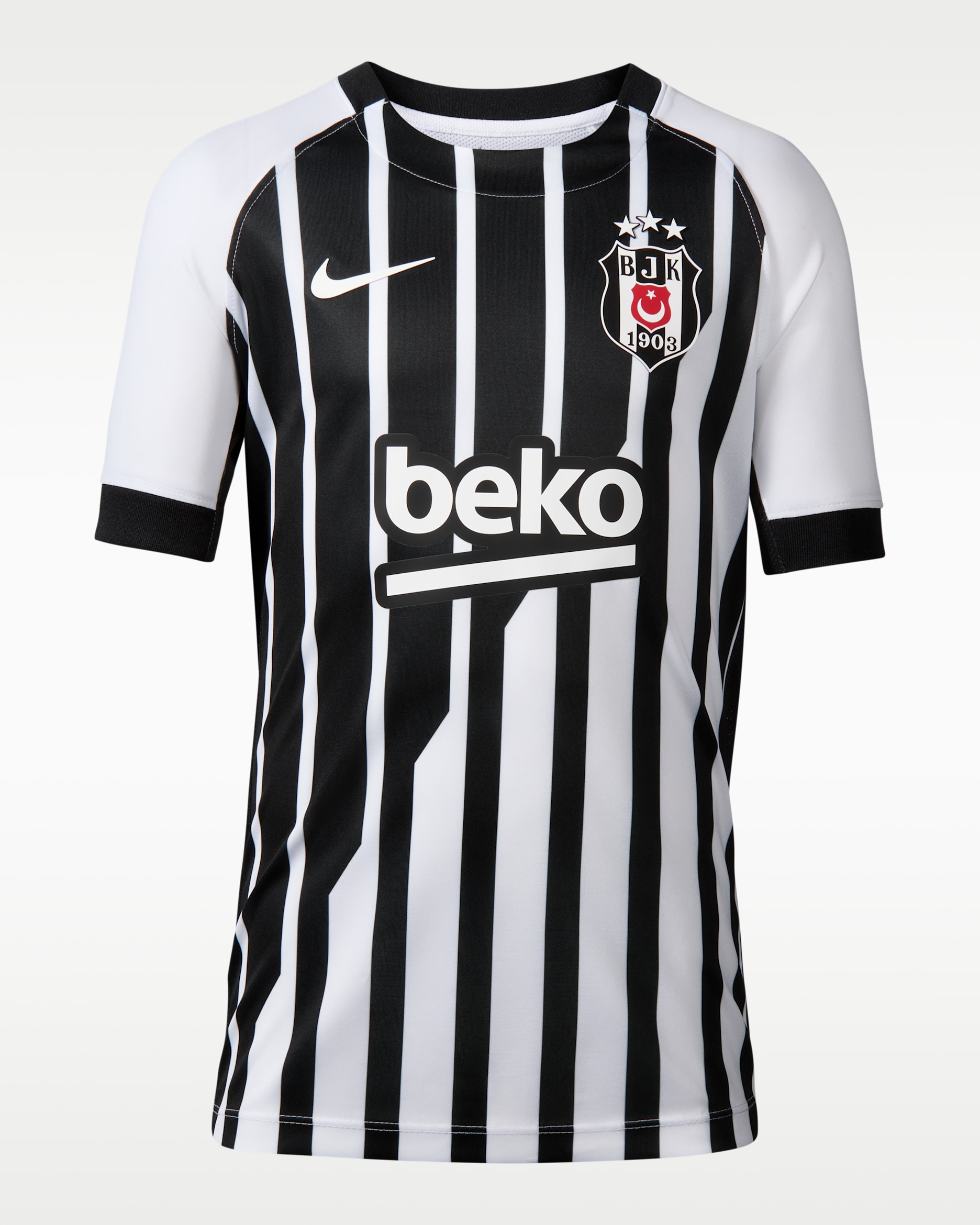 Maglia da calcio replica Nike Dri-FIT Beşiktaş J.K. 2026/27 da ragazzo/a – Away - Bianco/Bianco/Nero/Bianco