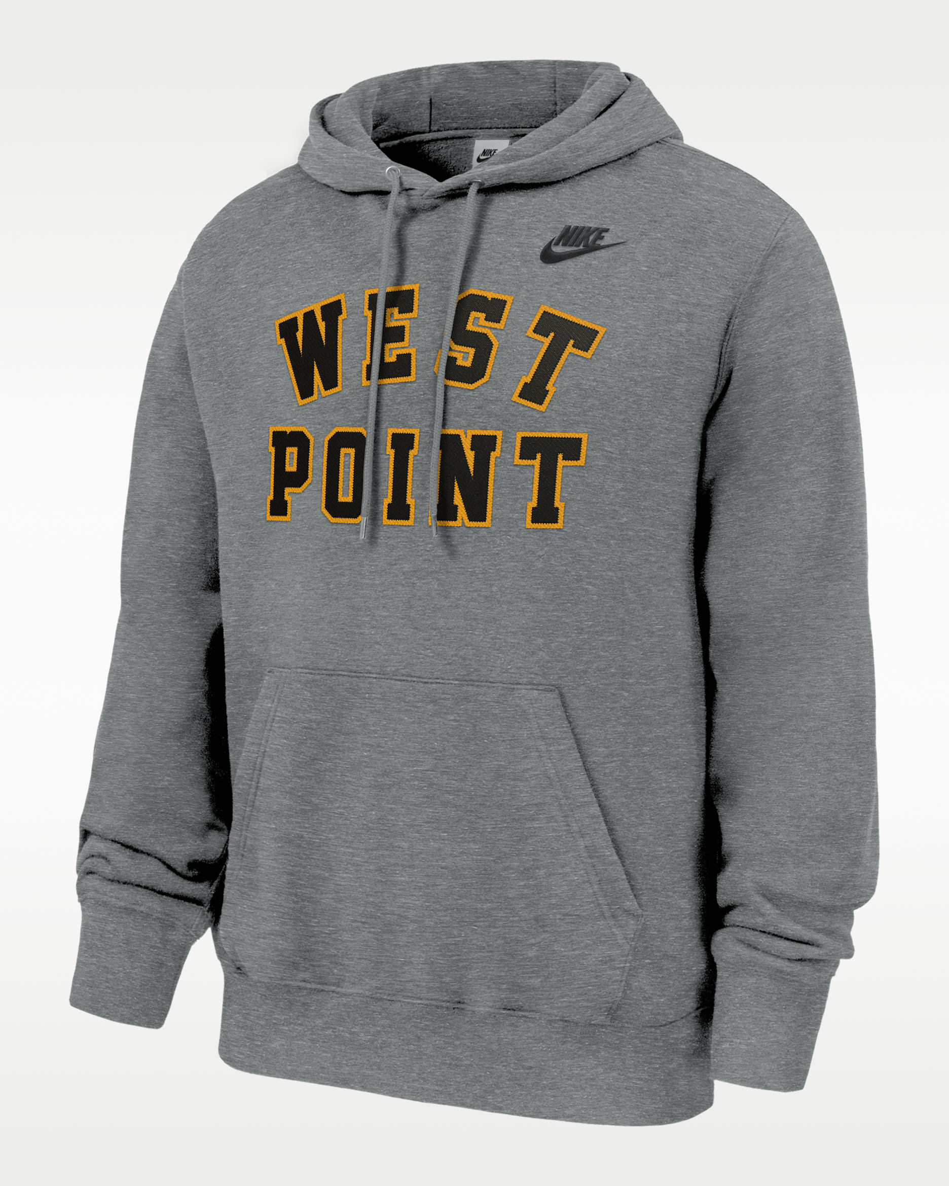 Army Club Men's Nike College Fleece Pullover Hoodie - Dark Grey Heather