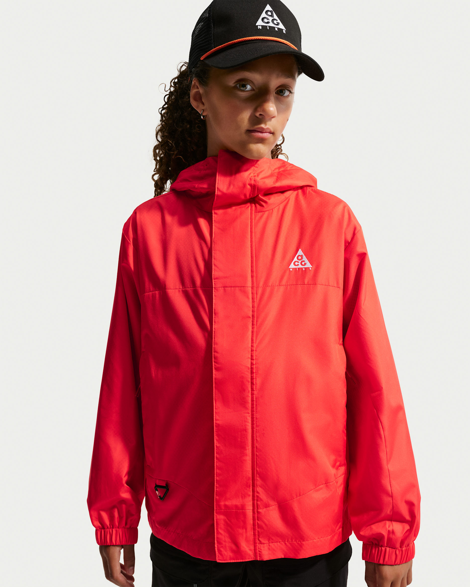 ACG Essentials Big Kids' Rain Jacket - Light Crimson