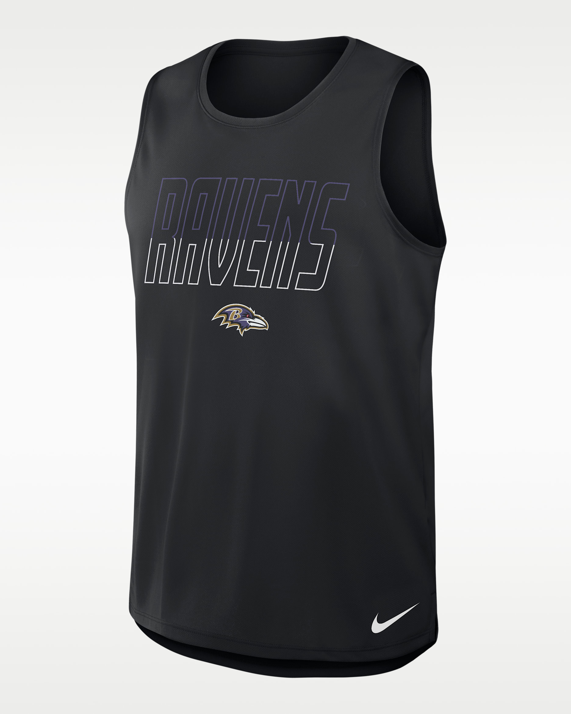 Camiseta de tirantes Nike Dri-FIT de la NFL para hombre Baltimore Ravens - Negro