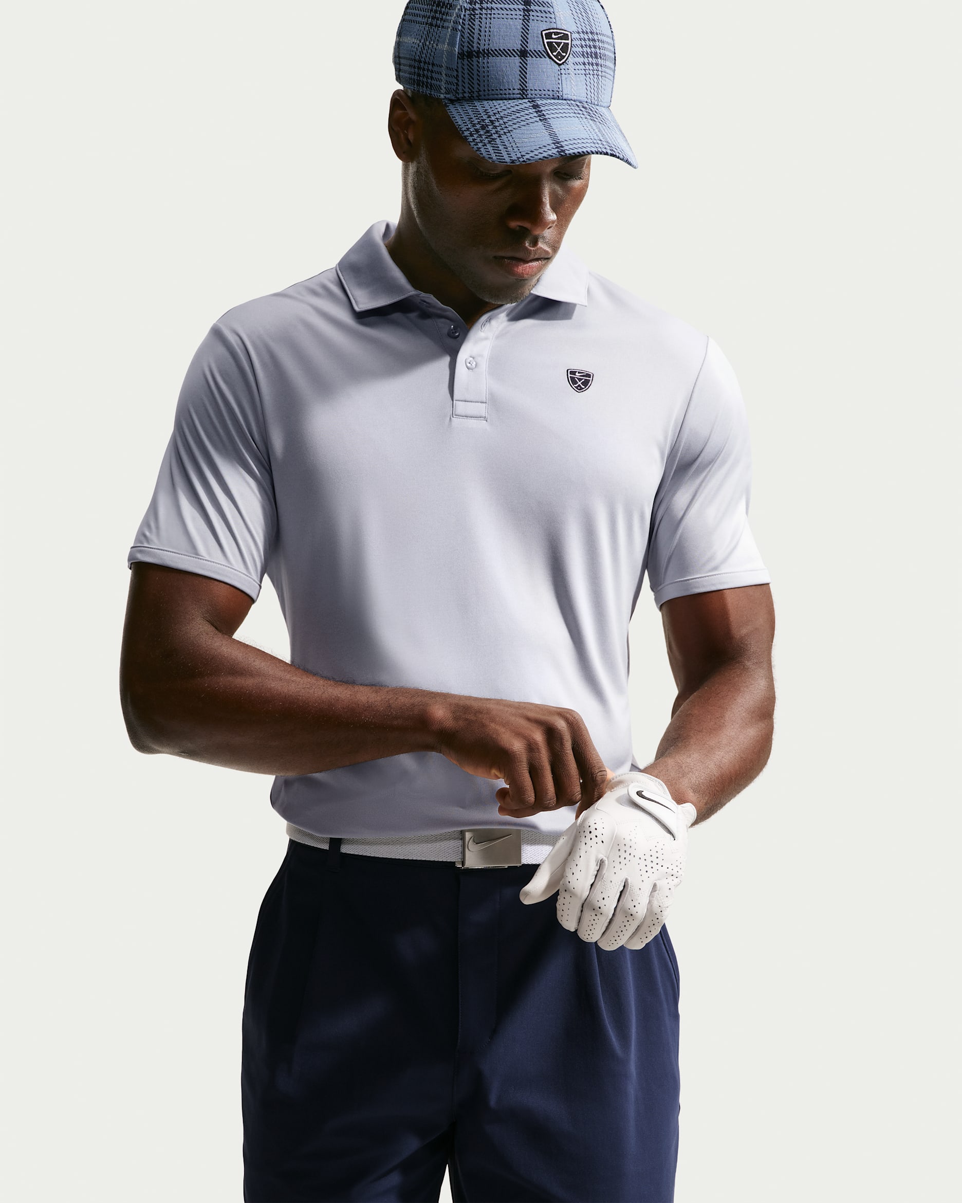 Męska koszulka polo do golfa Dri-FIT Nike Par - Wolf Grey/Wolf Grey