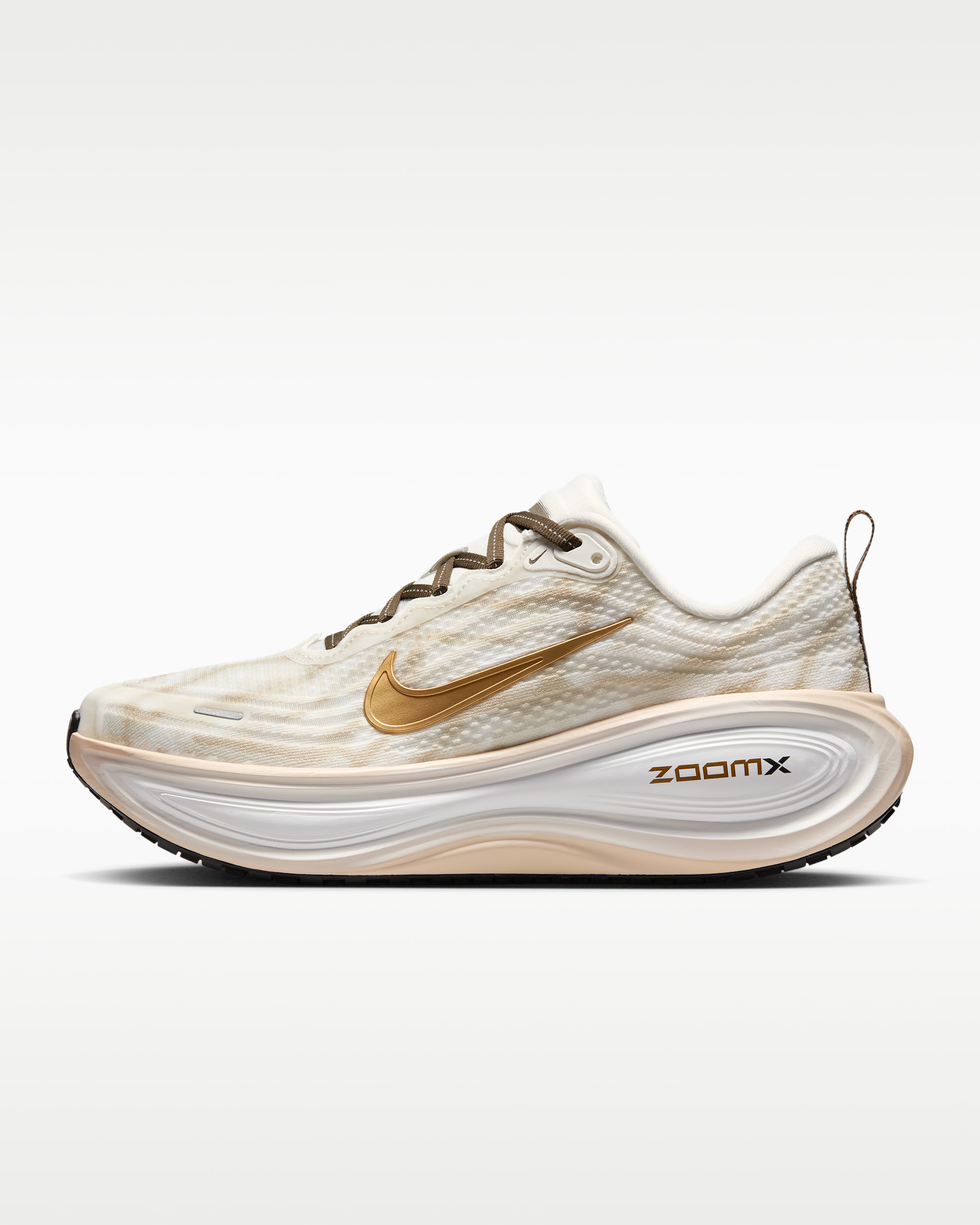 Nike Vomero Plus Women's Road Running Shoes - Summit White/Dark Hazel/Sanddrift/Metallic Gold