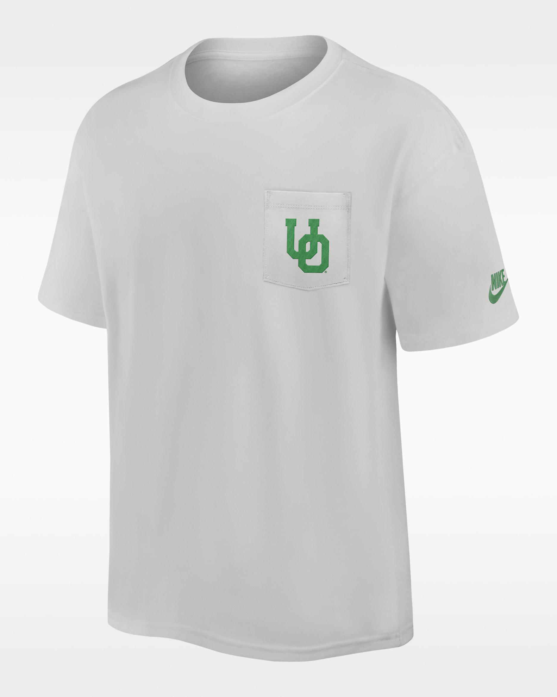 Playera universitaria Nike para hombre Oregon Legacy Max90 Pocket 2-Hit - Polvo fotón