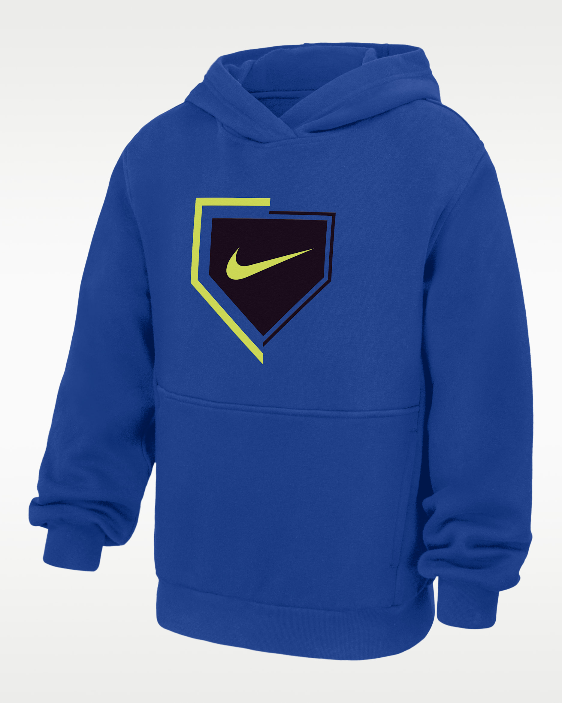 Sudadera con gorro sin cierre de béisbol de tejido Fleece para niños talla grande Nike Club - Royal juego