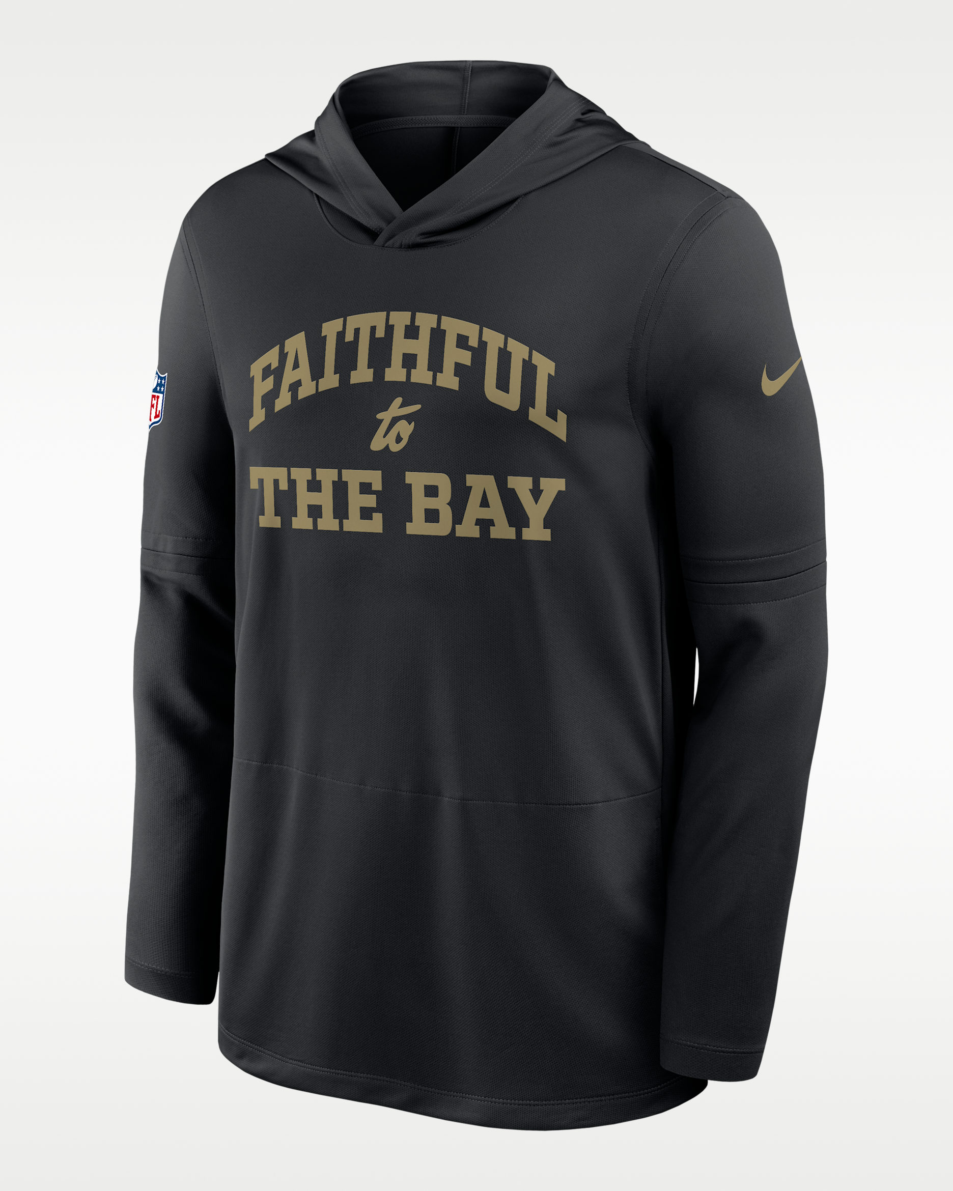 San Francisco 49ers Rivalries Collection Sideline Men's Nike Dri-FIT NFL Long-Sleeve Hooded Top - Black