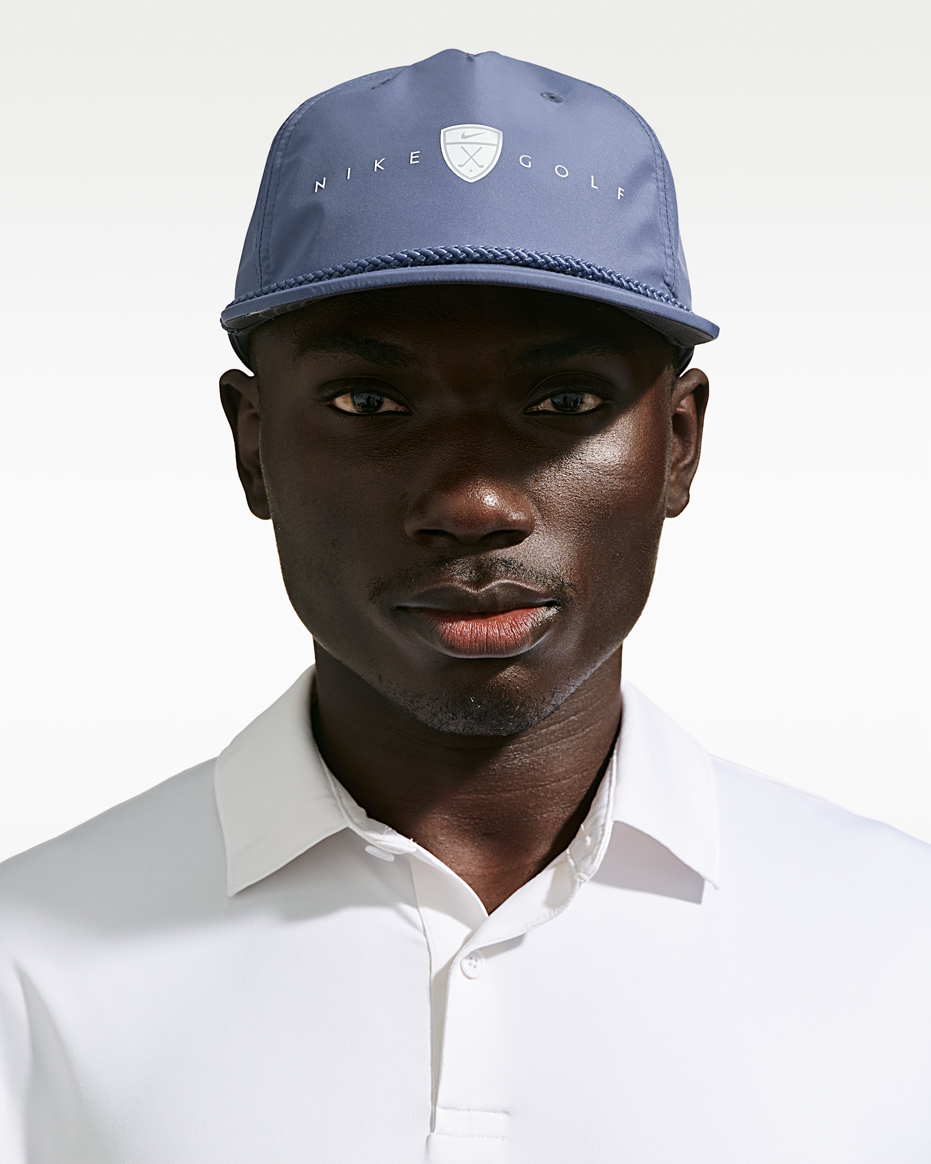 Gorra de golf Storm-FIT con estructura Nike Pro - Azul difuso/Antracita