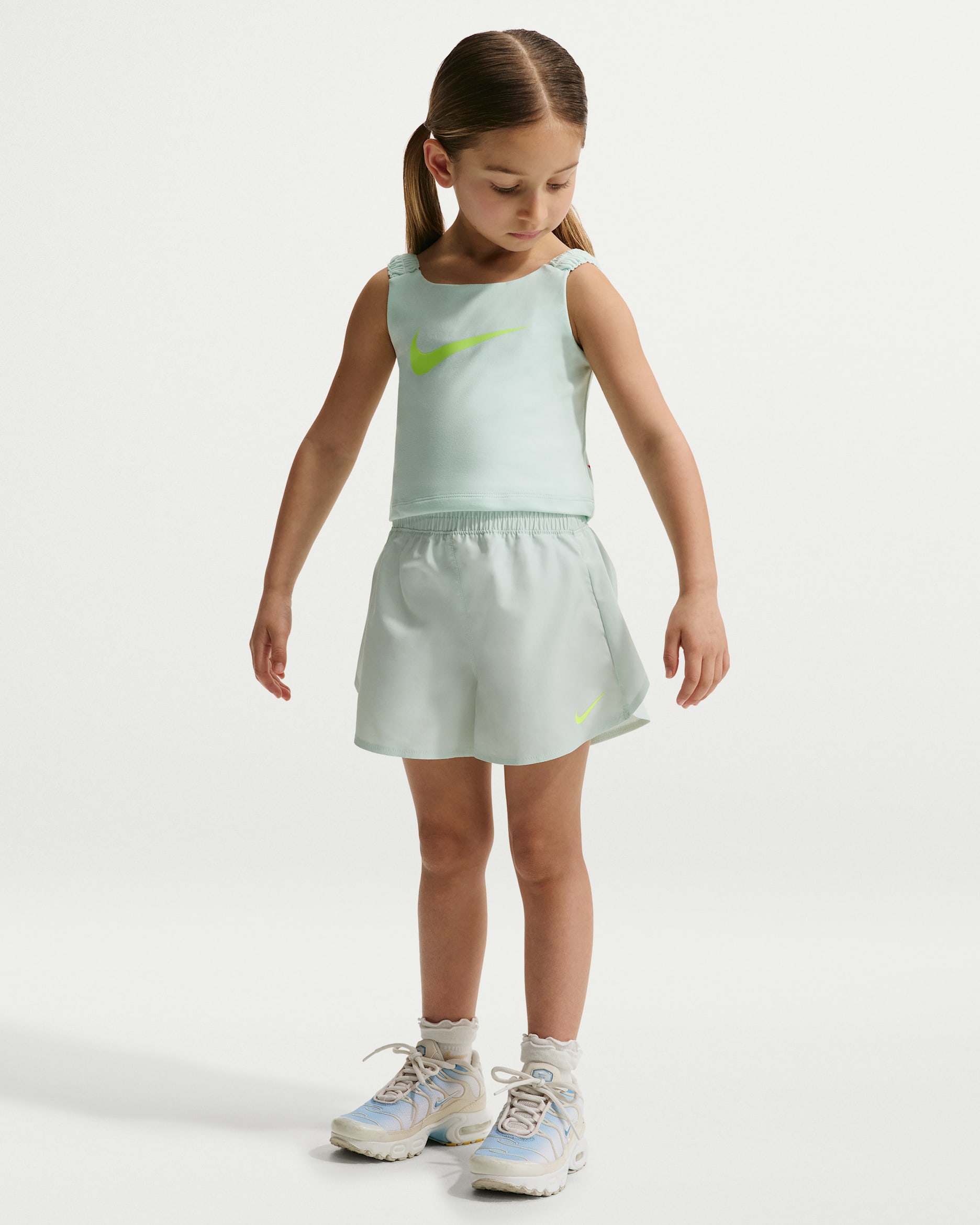 Nike Bold Play Little Kids' Dri-FIT Tank and Shorts Set - Barely Green