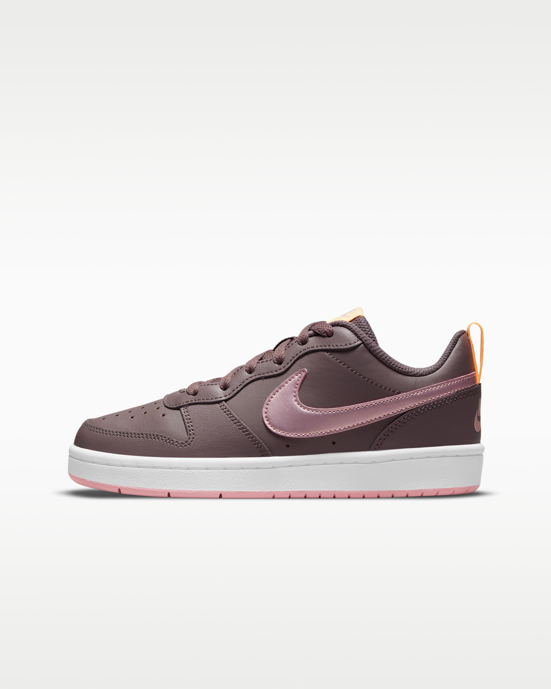 Calzado para niños grandes Nike Court Borough Low 2 - Violeta mineral/Tinte melón/Rosa vidrio