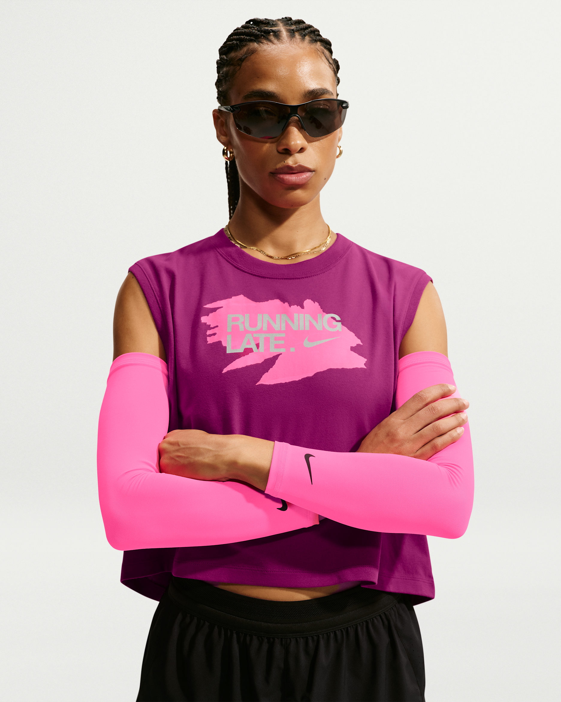 Mangas ligeras 2.0 Nike Dri-FIT - Hiperrosa/Negro