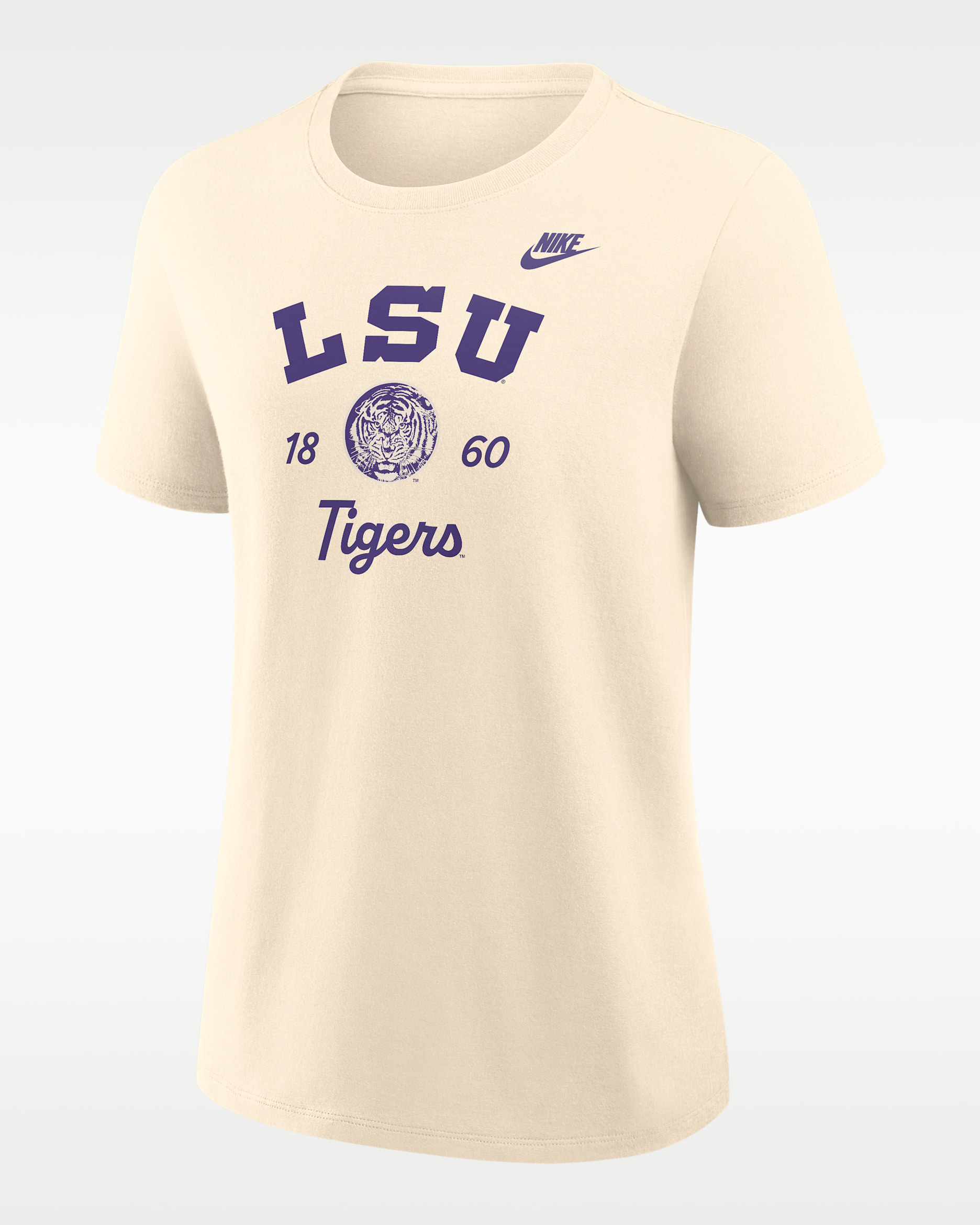 LSU Legacy Team Name Women's Nike College T-Shirt - Natural