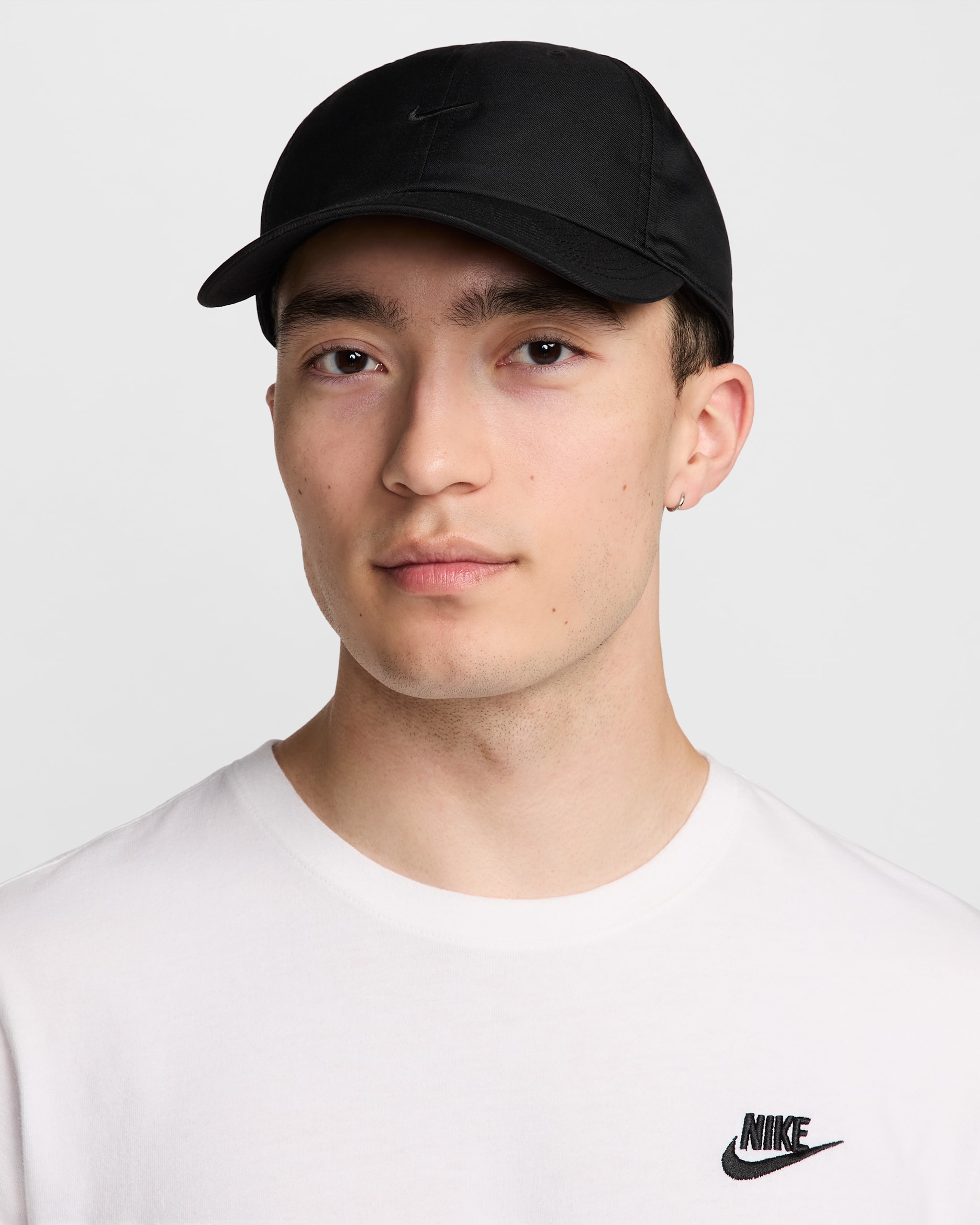 Nike Club Cap Unstructured Swoosh Cap - Black/Black