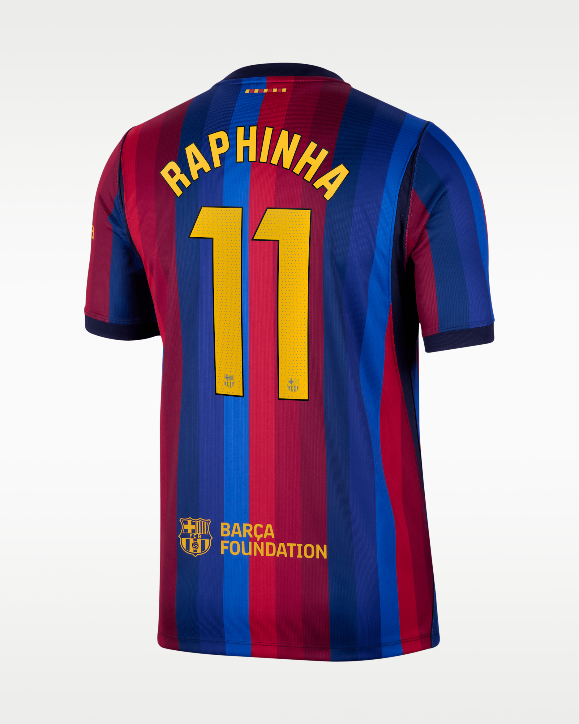 Raphinha FC Barcelona 2026/27 Stadium Home Men's Nike Dri-FIT Soccer Jersey - Red