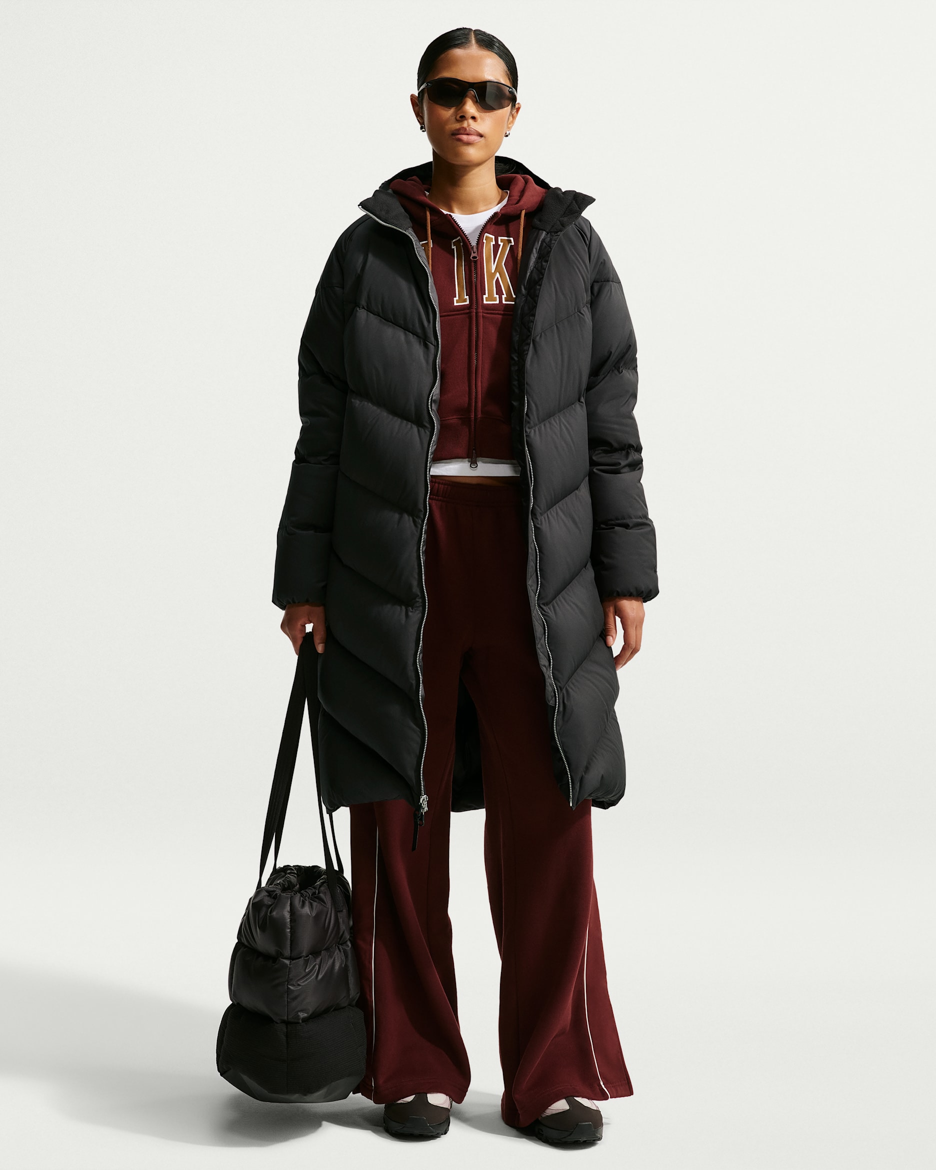Nike Sportswear Windpuffer Women's Loose Storm-FIT Hooded Down Parka - Black/Black