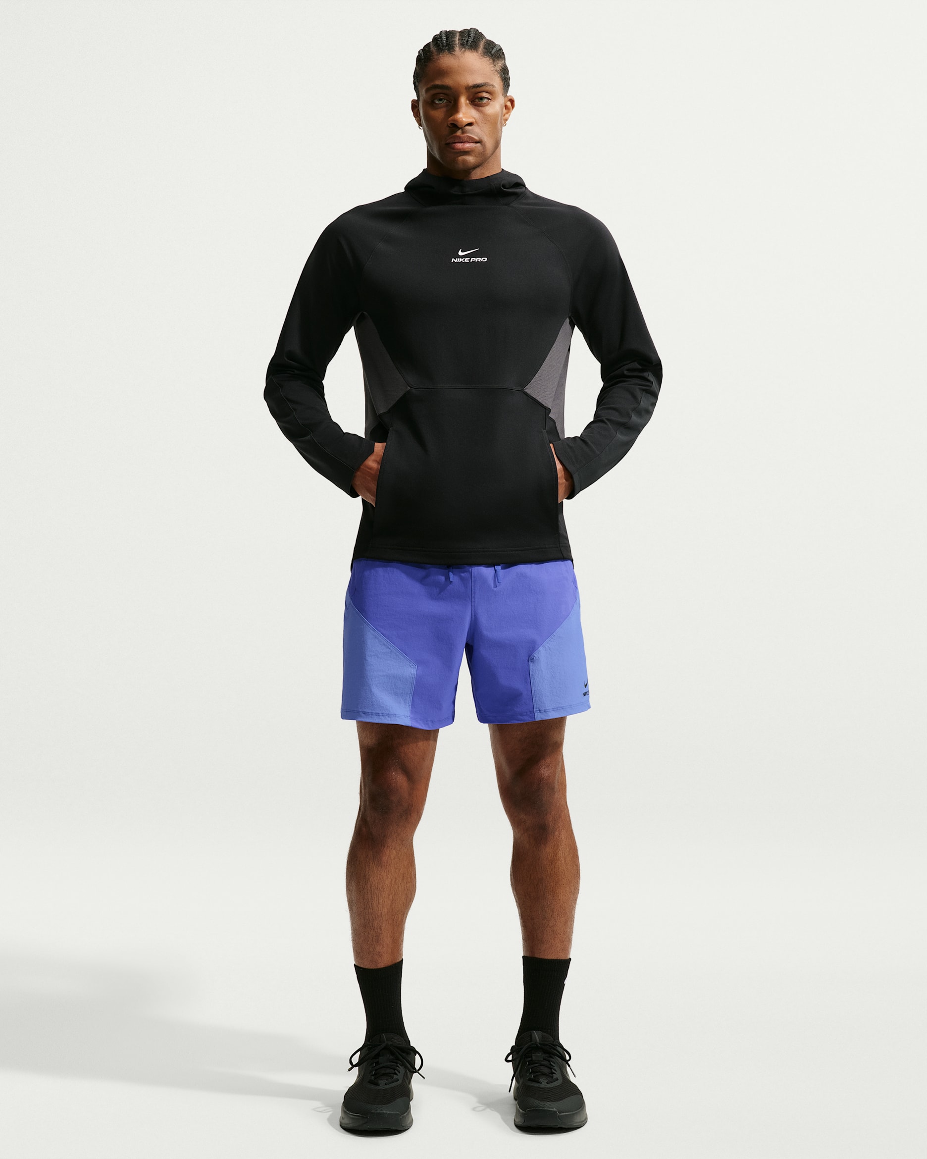 Nike Pro Training Men's Dri-FIT ADV 6" Shorts - Persian Violet/Sapphire/Black