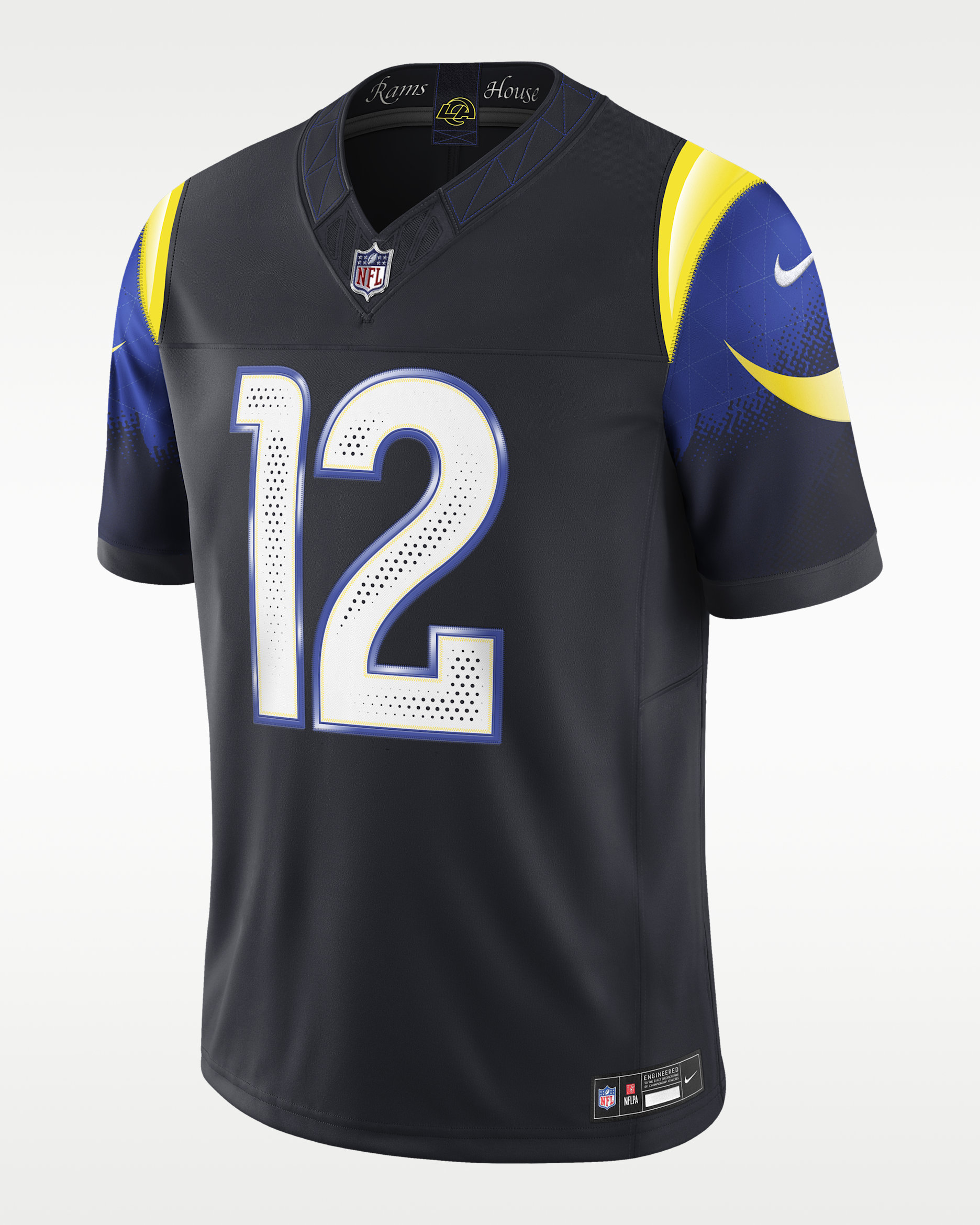 Puka Nacua Los Angeles Rams Rivalries Collection Men's Nike Dri-FIT NFL Limited Jersey - Navy