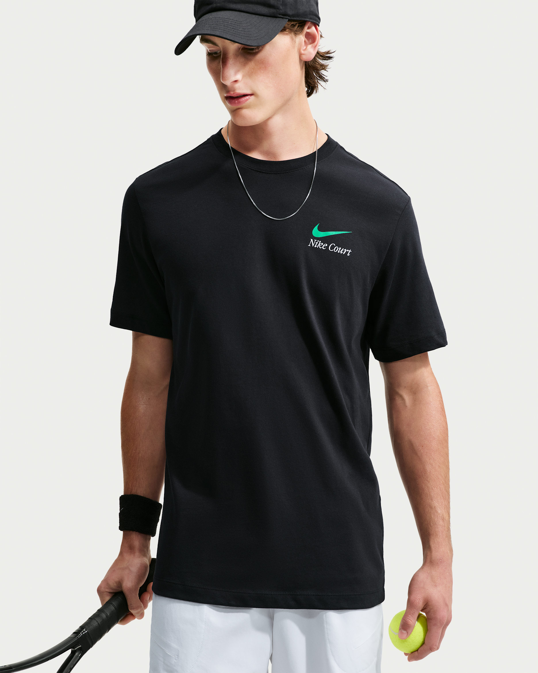 NikeCourt Men's Dri-FIT Tennis T-Shirt - Black