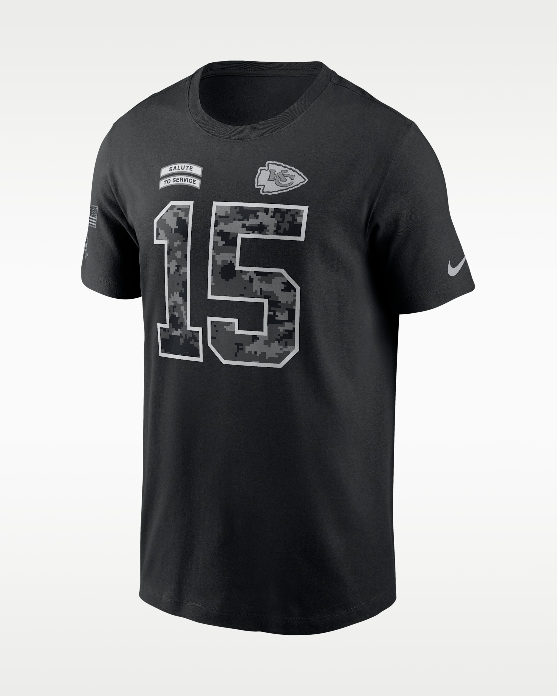 Patrick Mahomes Kansas City Chiefs Salute to Service Men's Nike NFL T-Shirt - Black