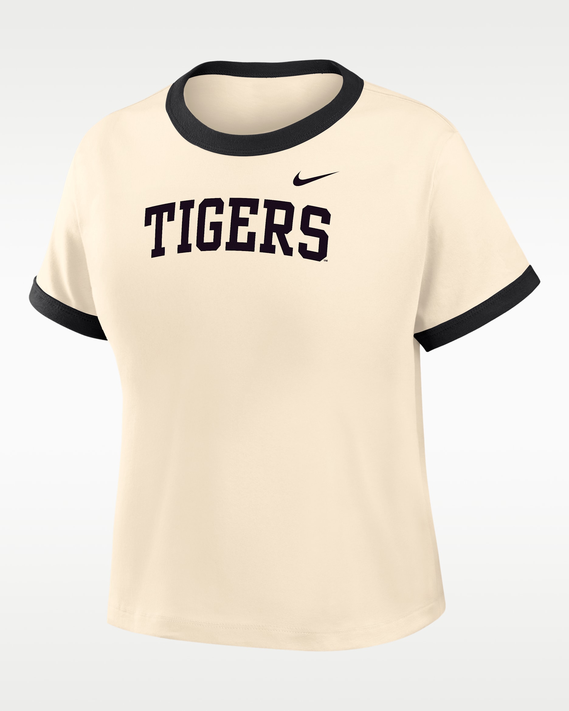 Nike College (Missouri Women's Ringer T-Shirt - Natural/Black