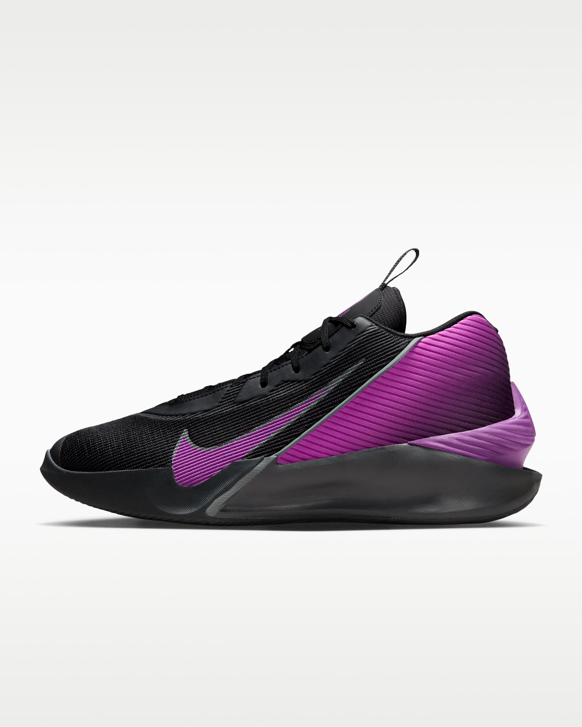 Nike G.T. Jump Academy Basketball Shoes - Black/Dark Smoke Grey/Smoke Grey/Vivid Purple
