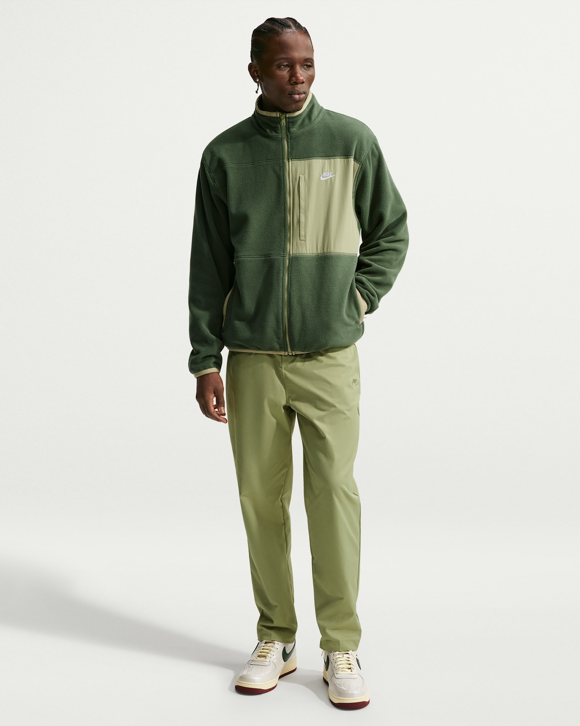Nike Club Men's Woven Tapered Pants - Dusty Olive/Dusty Olive