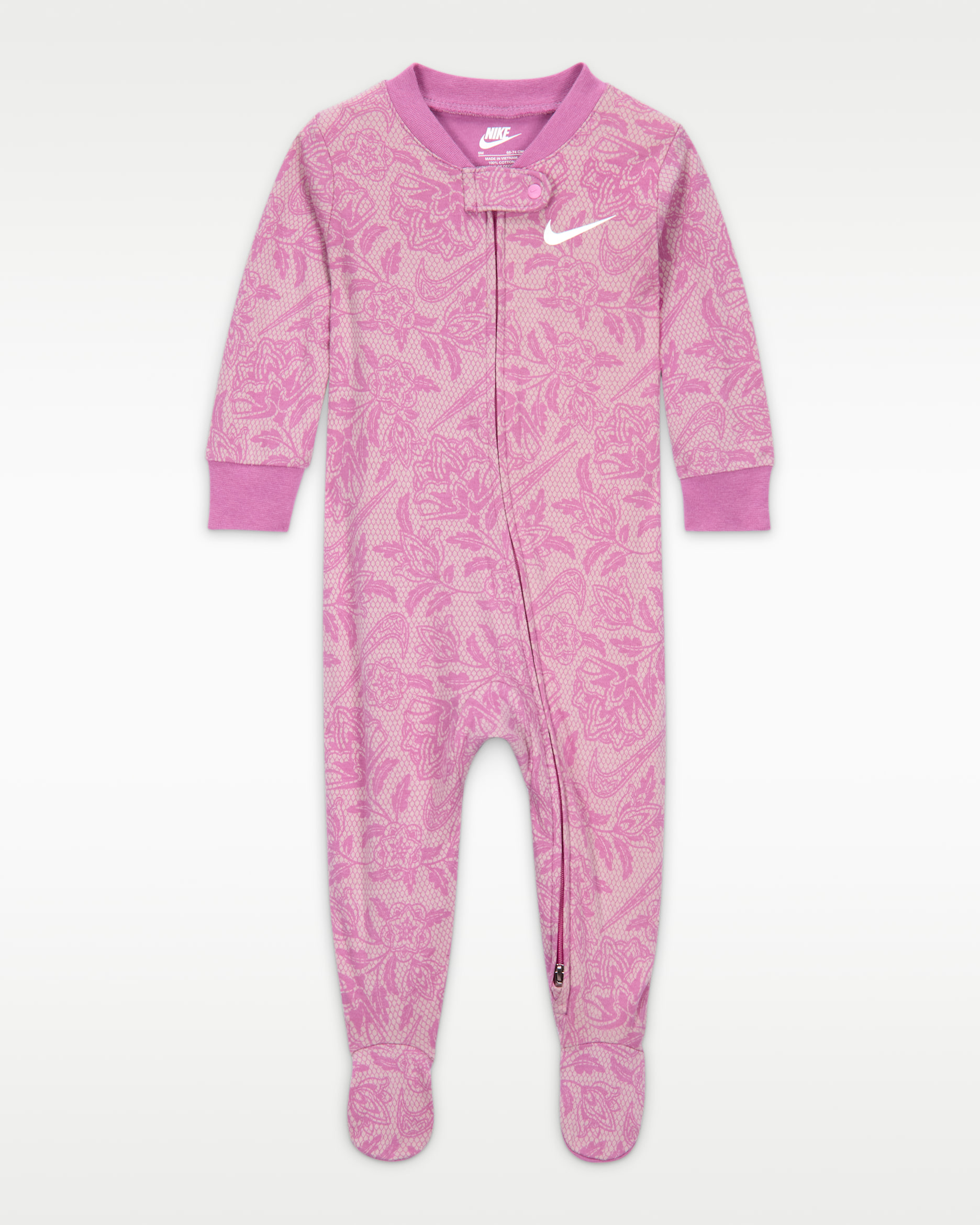 Mono completo para bebé (de 0 a 9 meses) Nike Lace It Up - Magenta claro