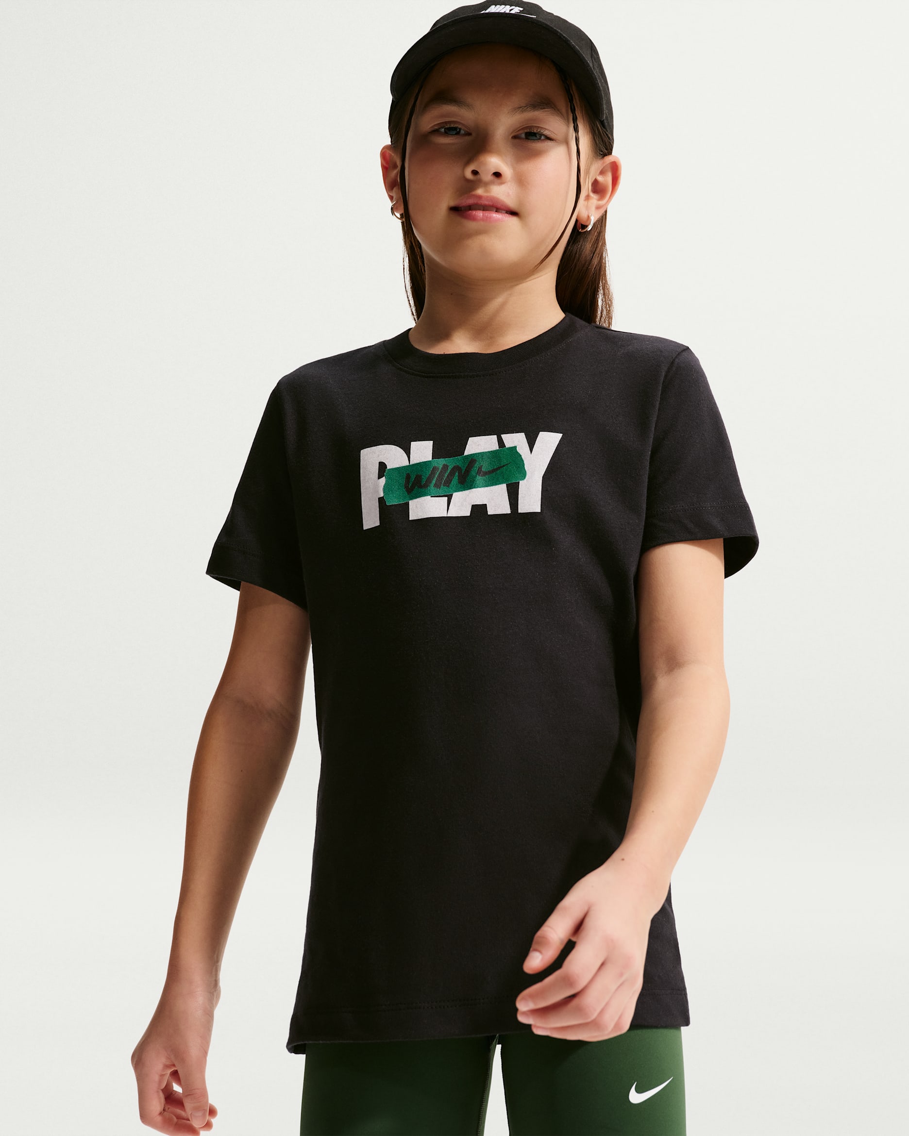 Nike Sportswear Big Kids' T-Shirt - Black
