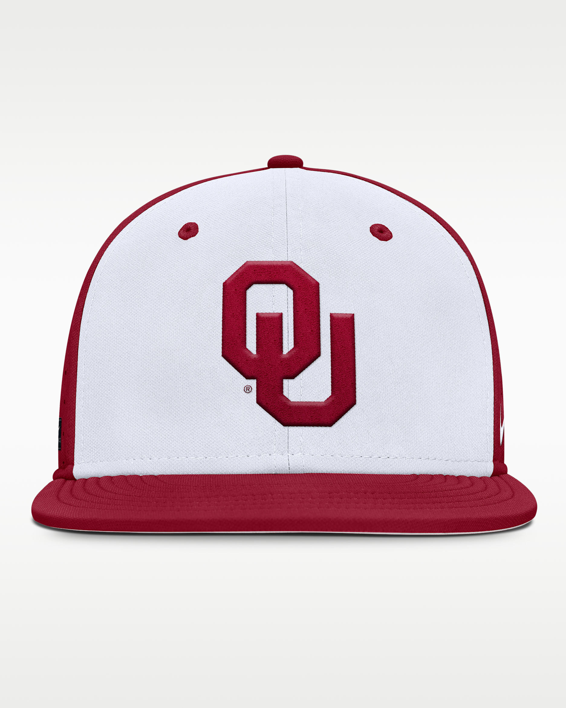 Gorra ajustada universitaria Nike Dri-FIT para hombre Oklahoma Sooners Dugout True - Blanco