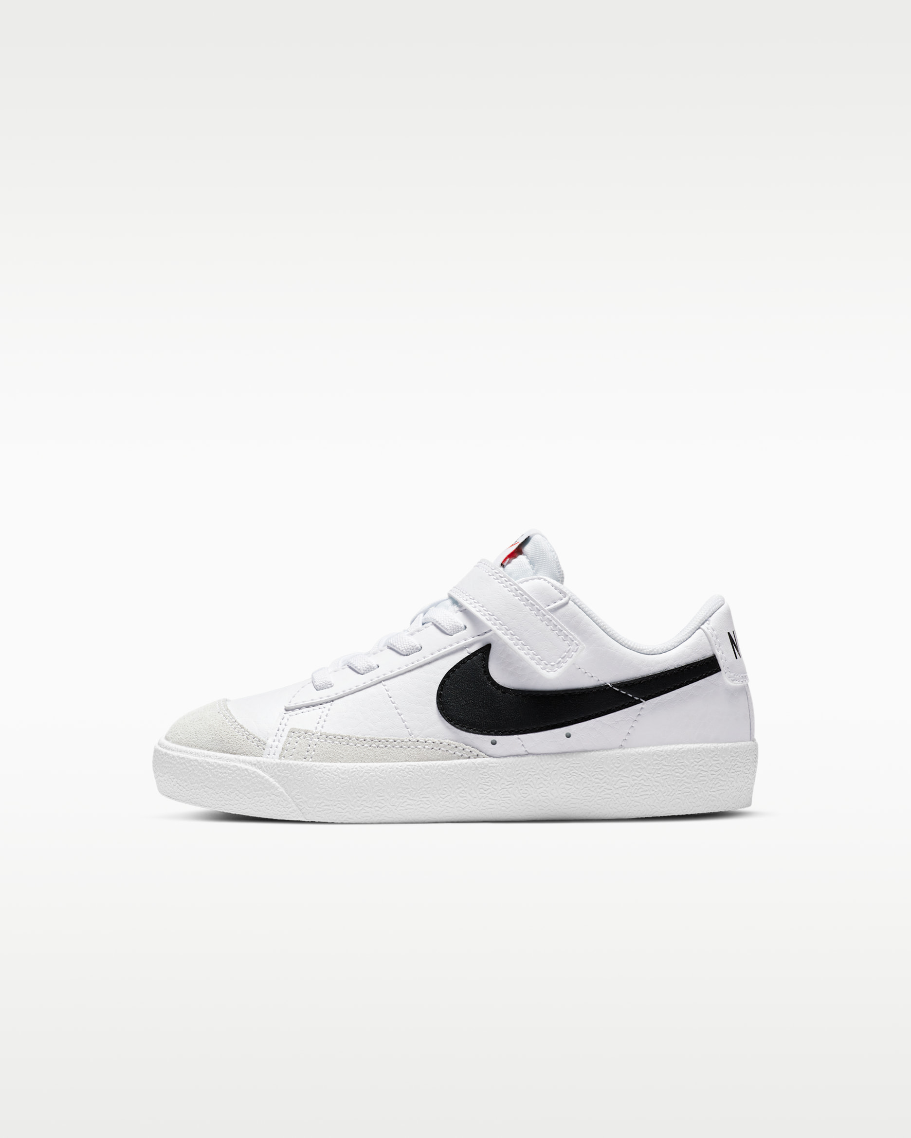 Nike Blazer Low '77 Younger Kids' Shoes - White/Total Orange/Black