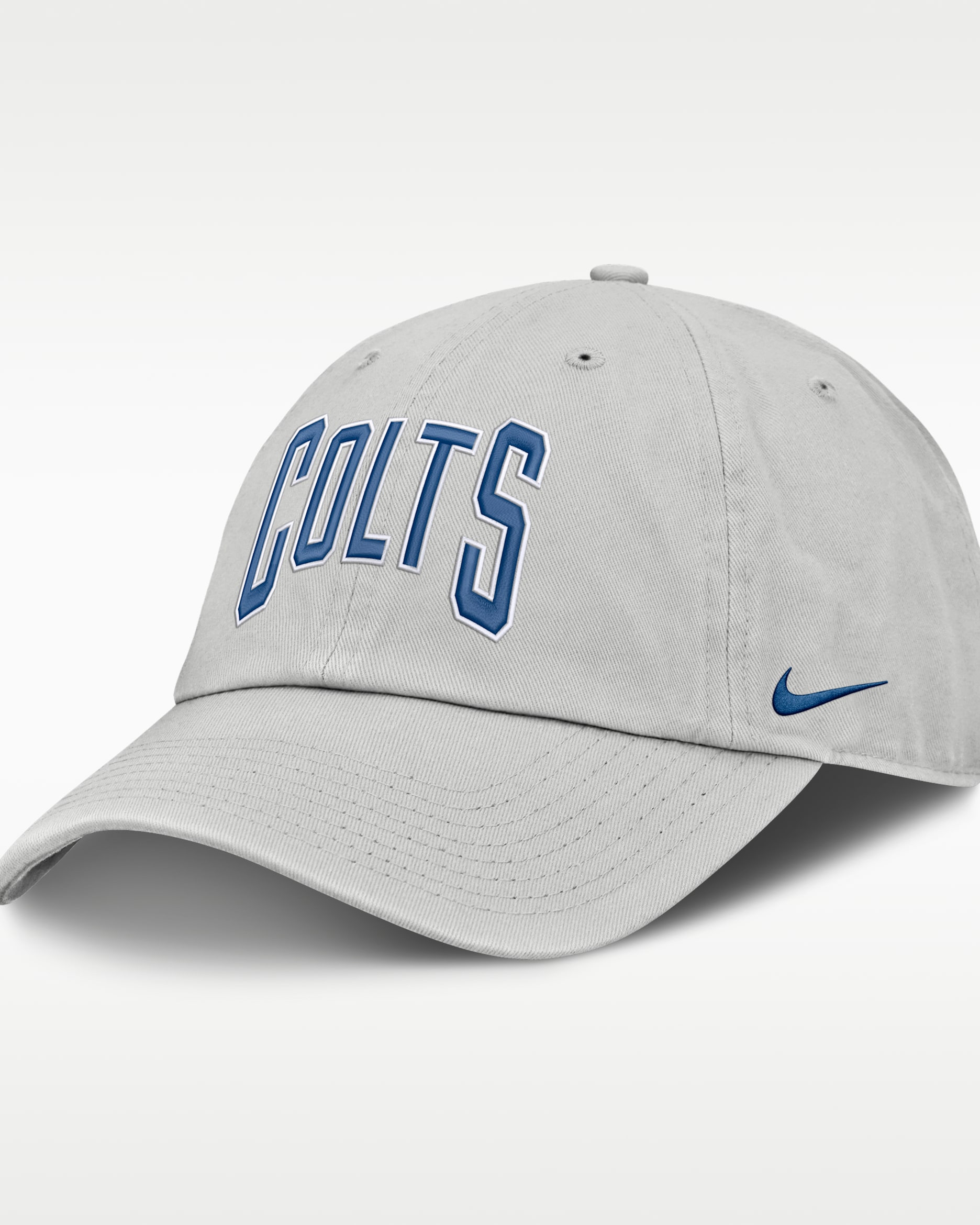 Indianapolis Colts Primetime Club Arched Men's Nike NFL Adjustable Hat - Grey