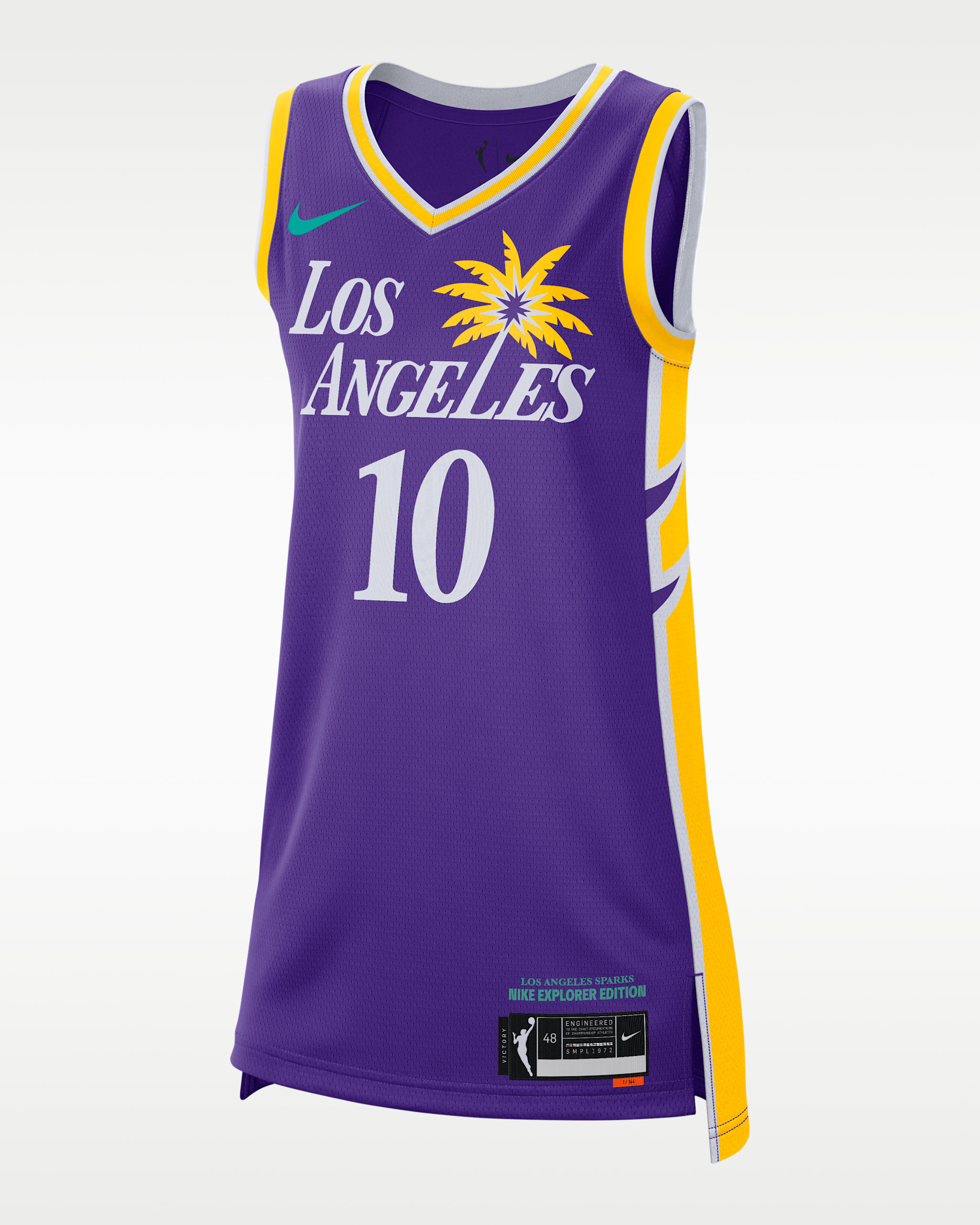 Los Angeles Sparks Explorer Edition Nike Dri-FIT WNBA Victory Jersey - Field Purple/Amarillo
