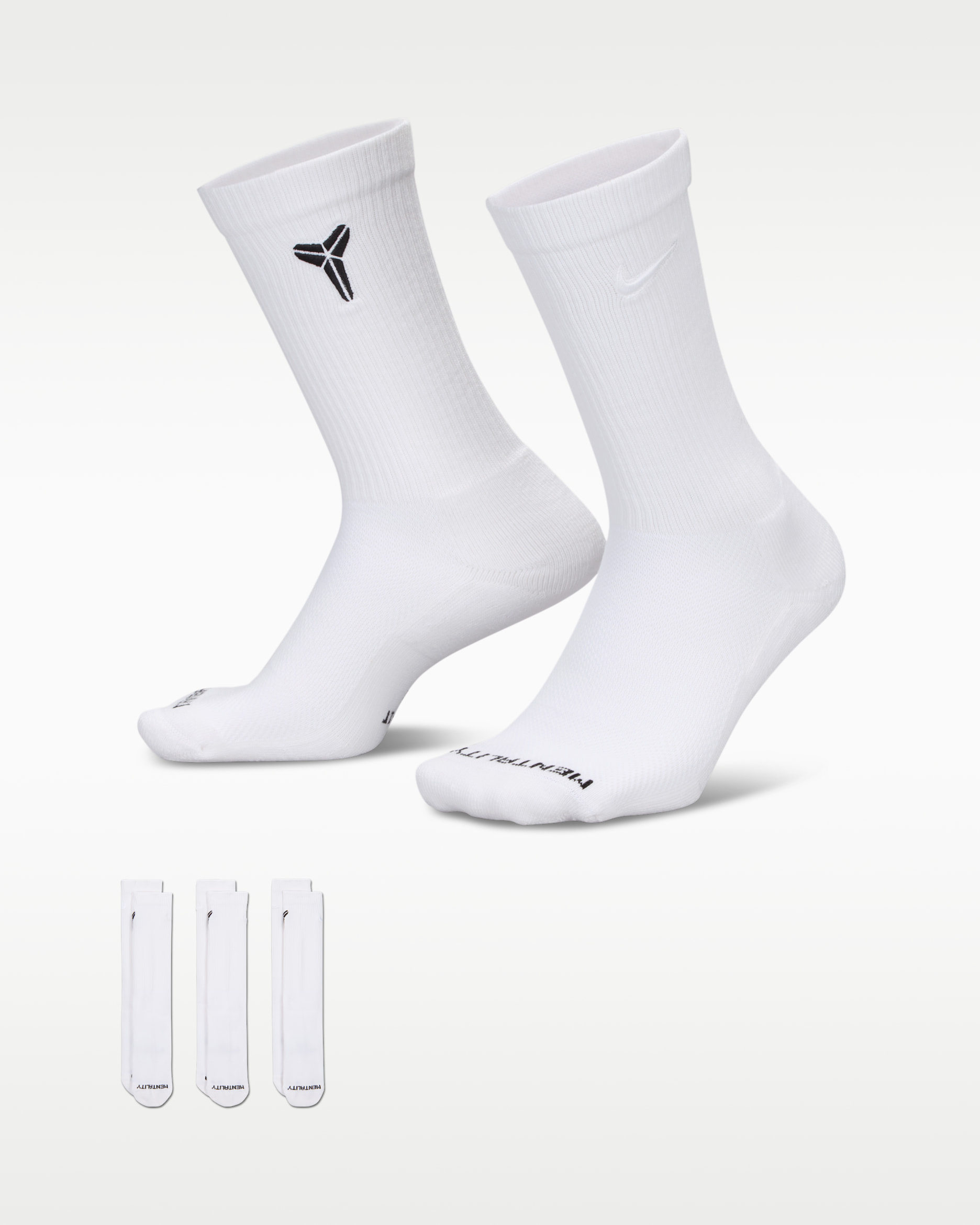 Nike エブリデイ エレベーテッド "Kobe" クルーソックス (3足) - マルチカラー