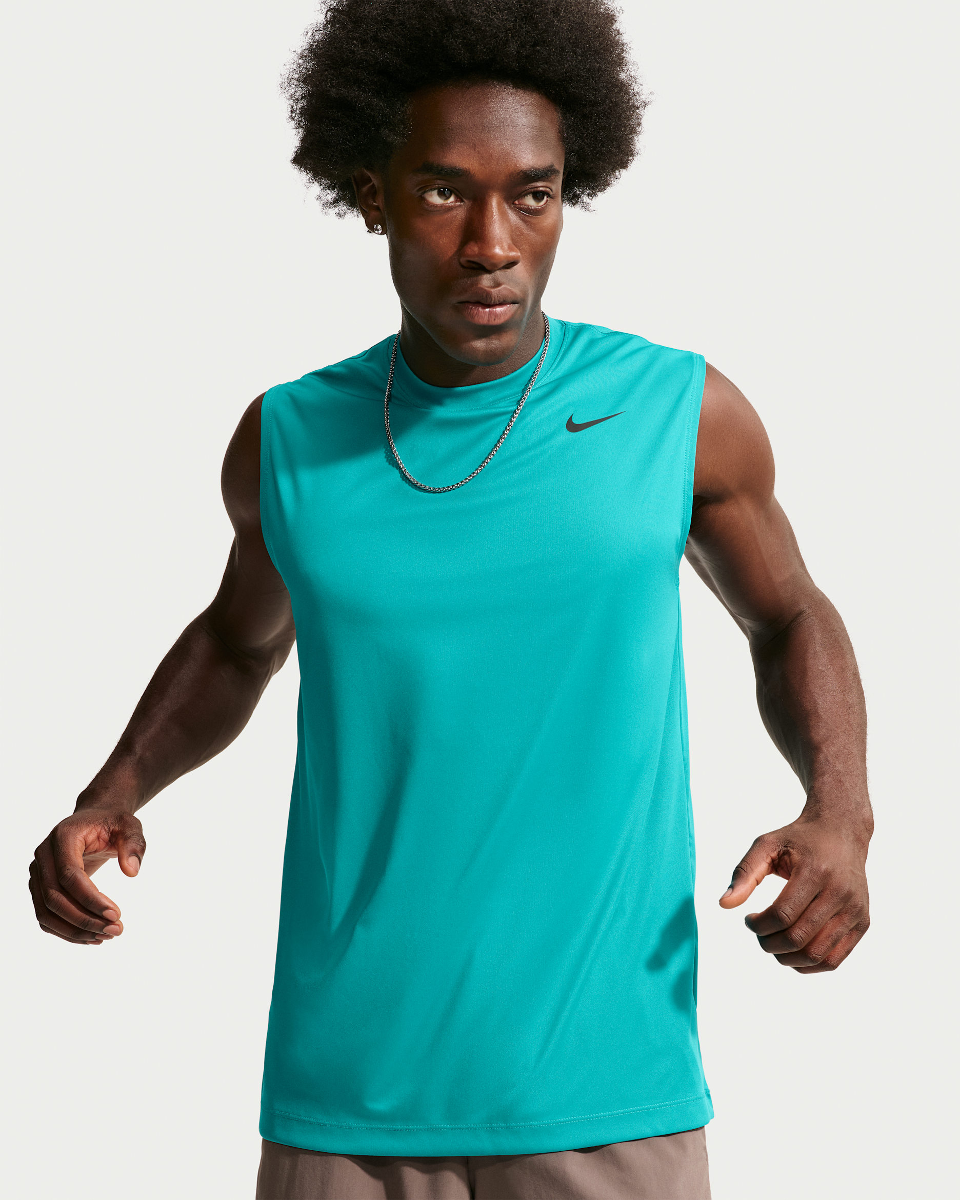 Nike Men's Dri-FIT Sleeveless Training Top - Energy/Black