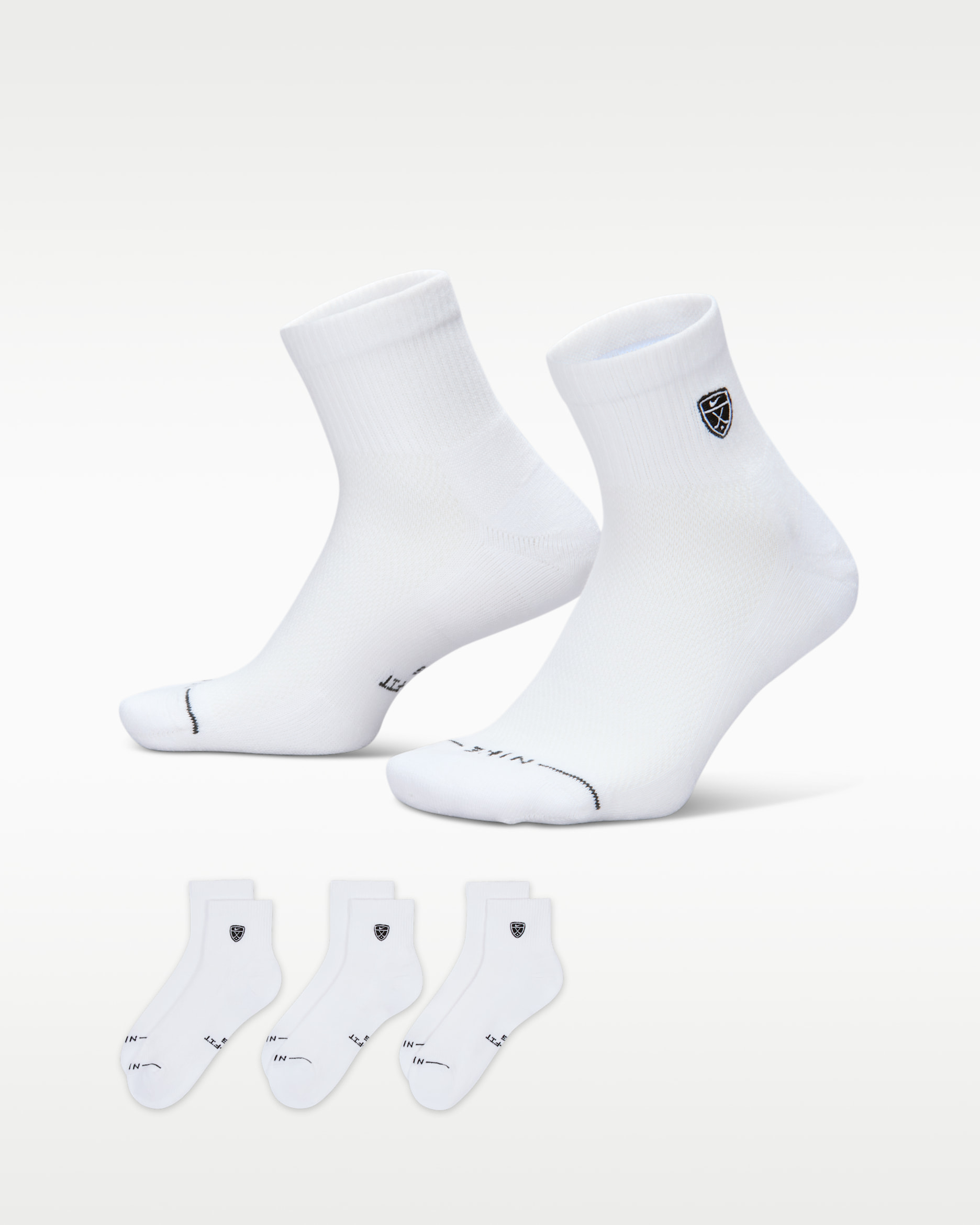 Nike Everyday Elevated Golf Ankle Socks (3 Pairs) - Multi-Colour