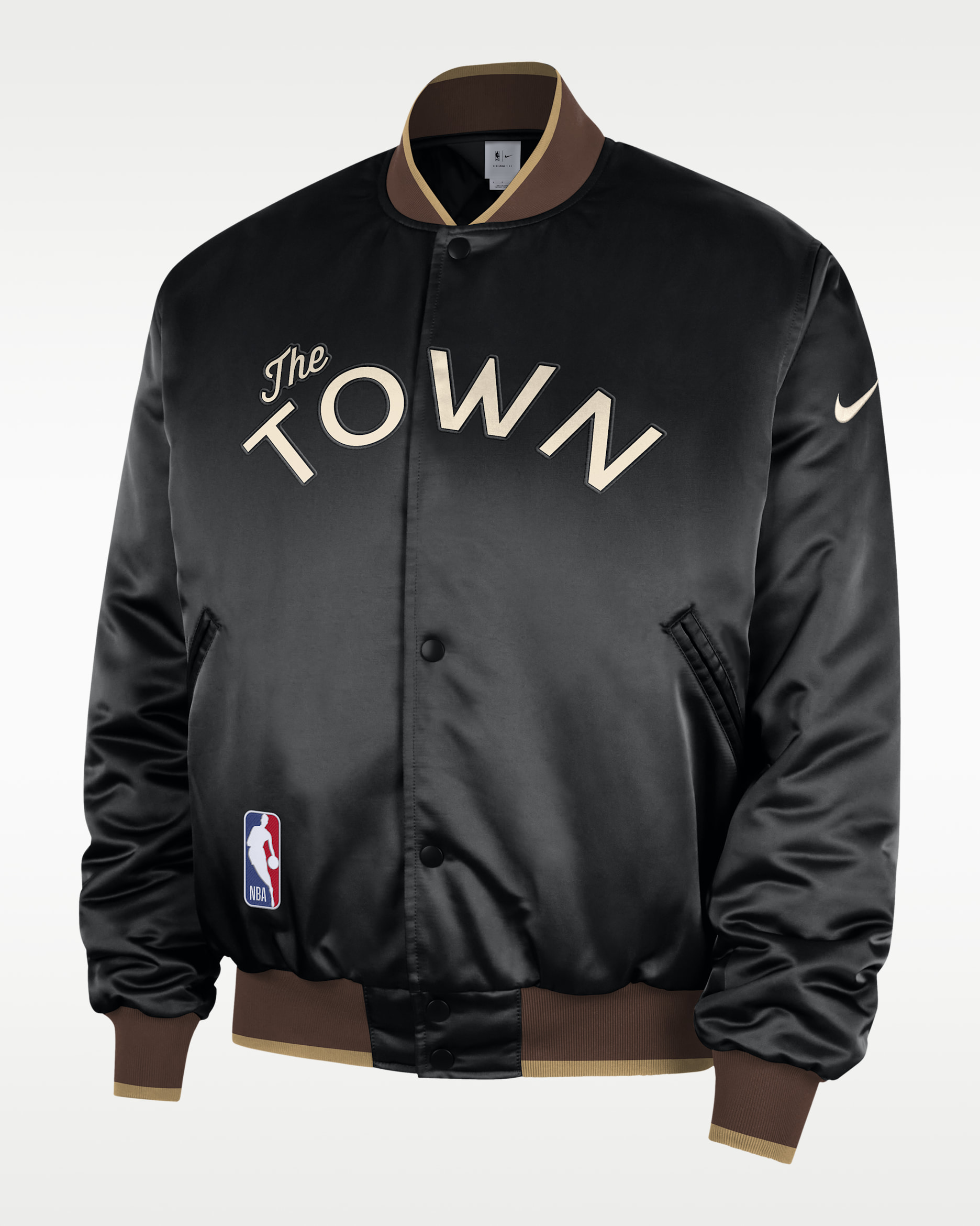 Golden State Warriors City Edition Men's Nike NBA Premium Jacket - Black