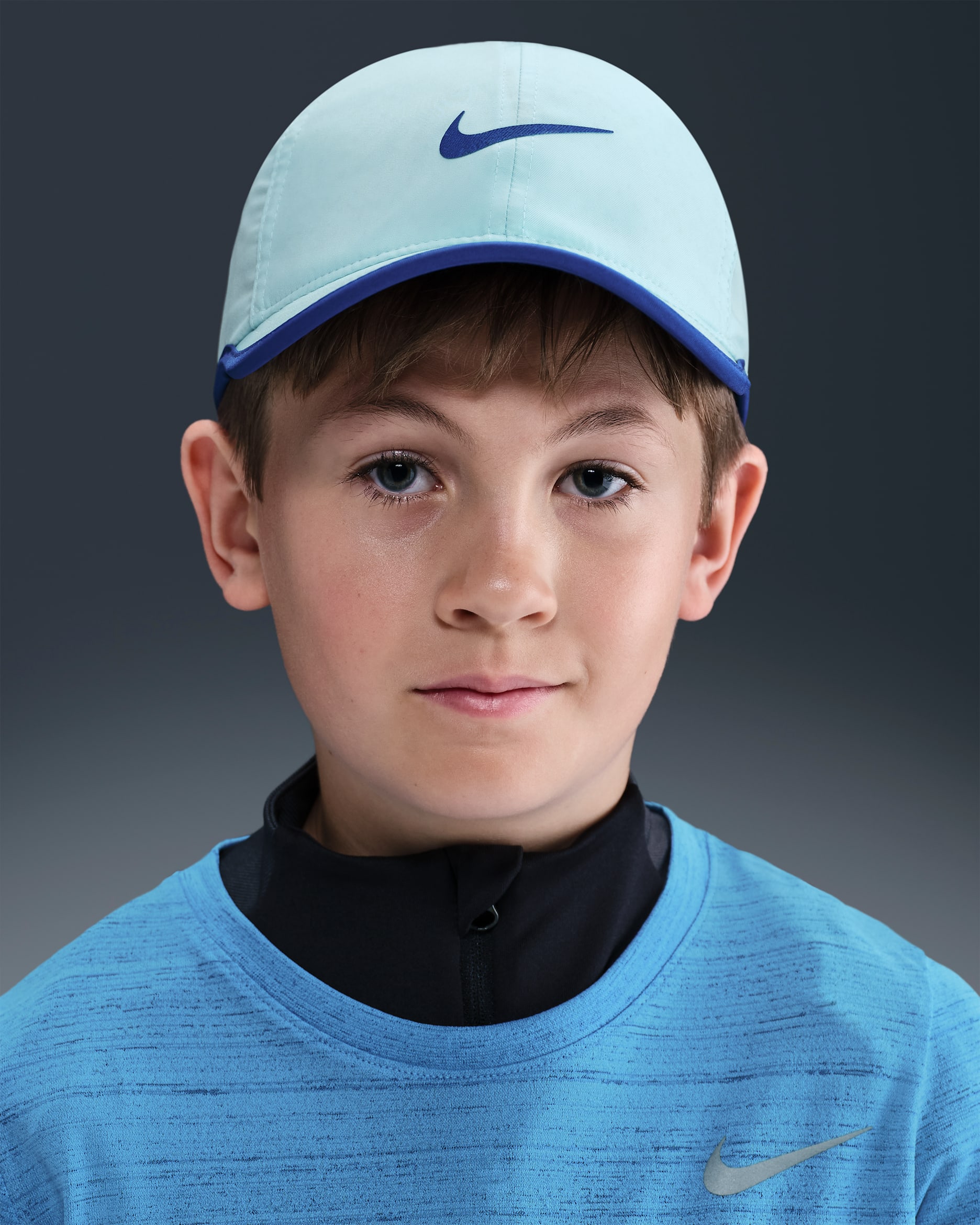 Nike Dri-FIT Club Kids' Unstructured Featherlight Cap - Glacier Blue/Deep Night/Deep Night