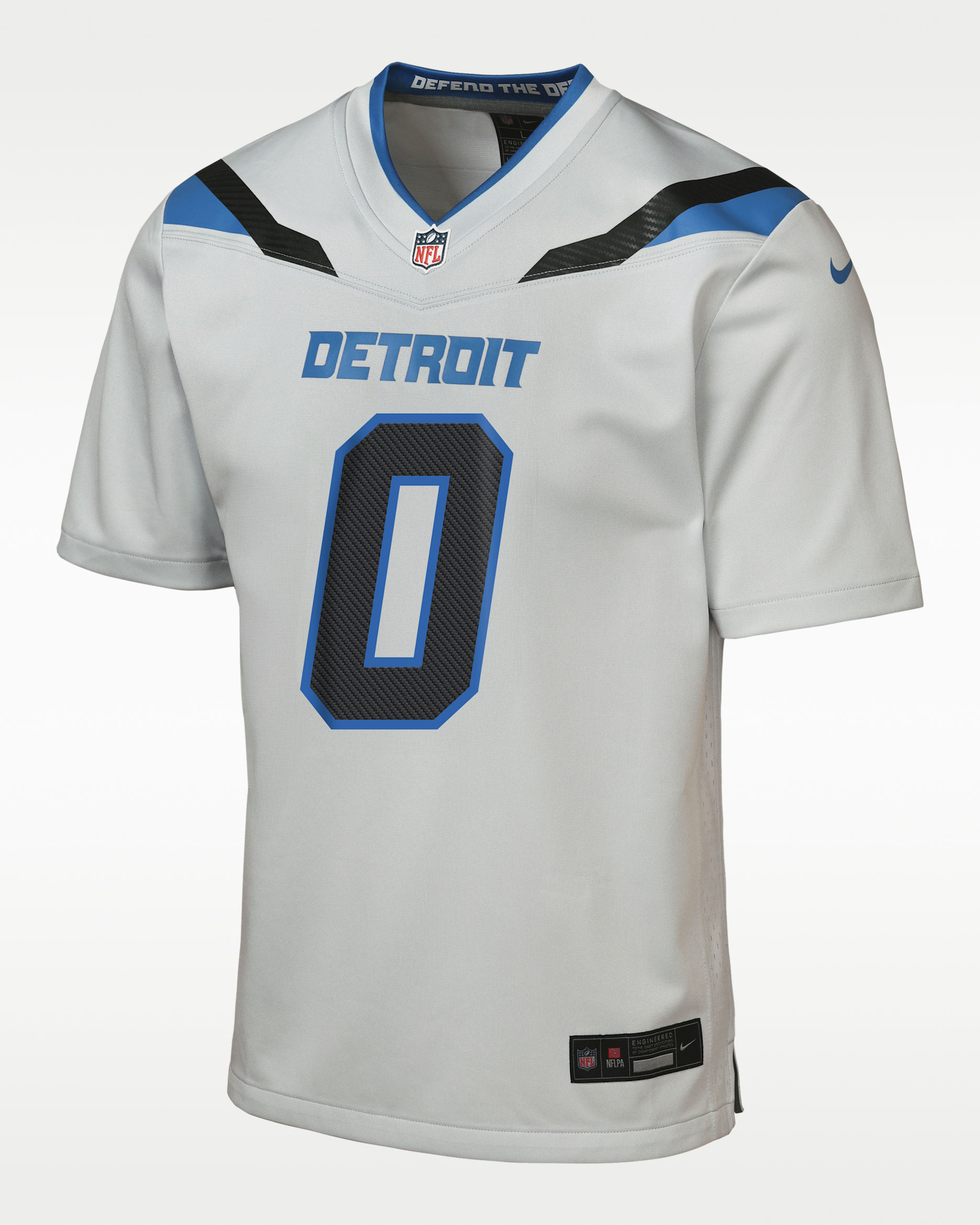 Jersey Nike de la NFL Game para niños talla grande Jahmyr Gibbs Detroit Lions Rivalries Collection - Gris