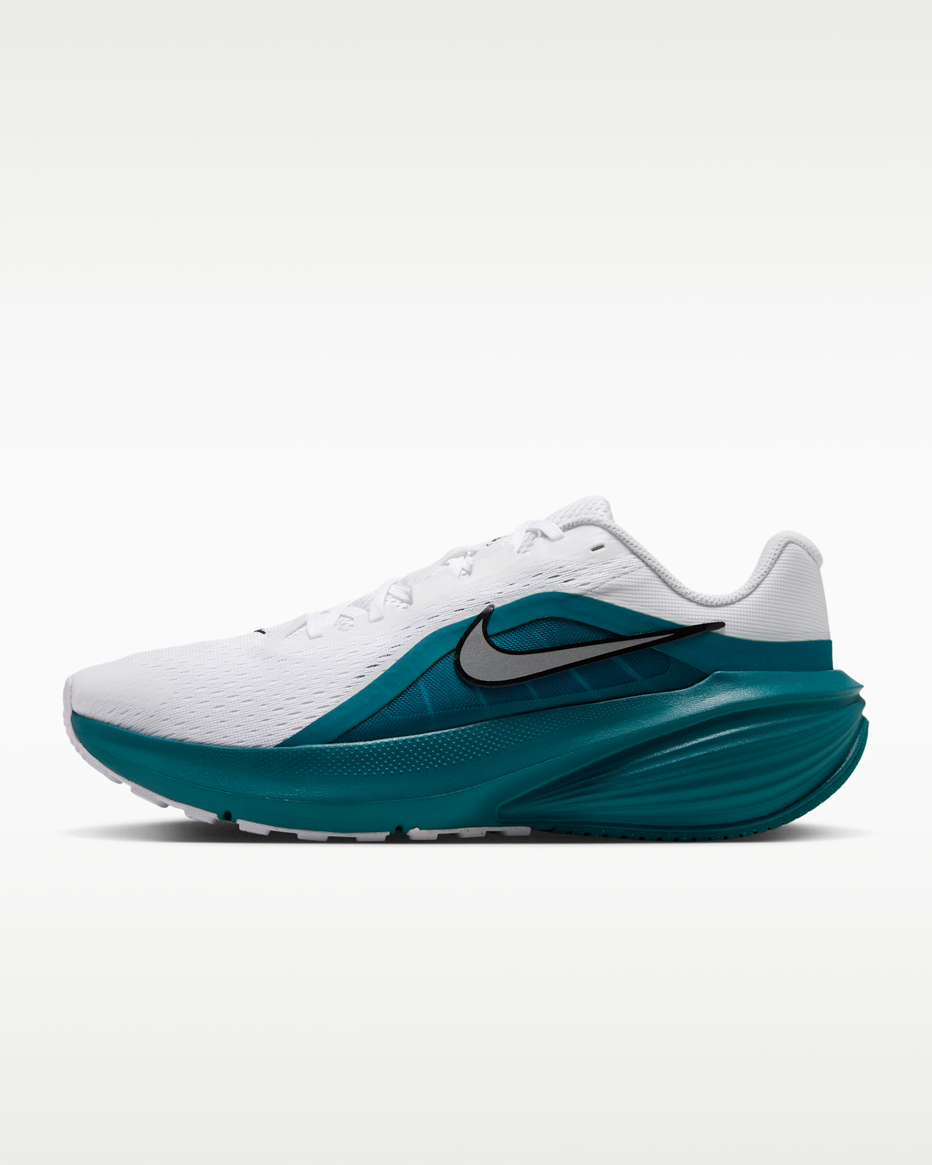 Nike Downshifter 14 Men's Road Running Shoe - White/Bright Spruce/Black/Metallic Silver