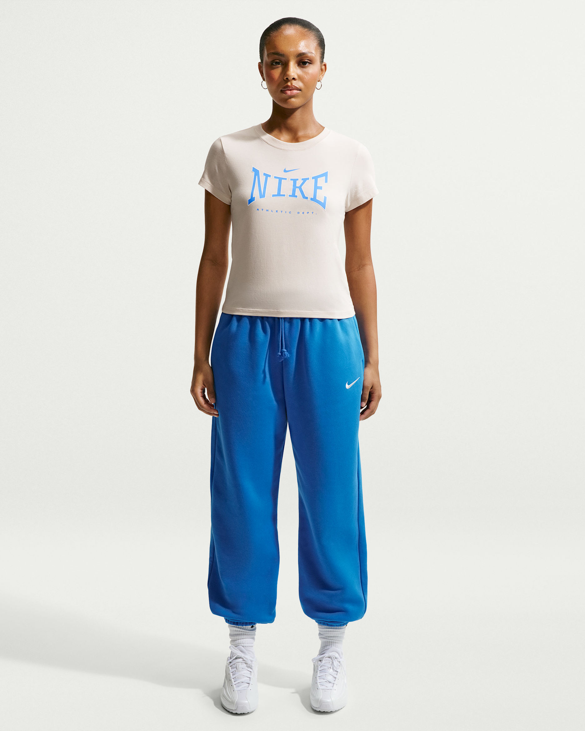 Nike Sportswear Phoenix Fleece Women's High-Waisted Oversized Sweatpants - Light Photo Blue/Sail