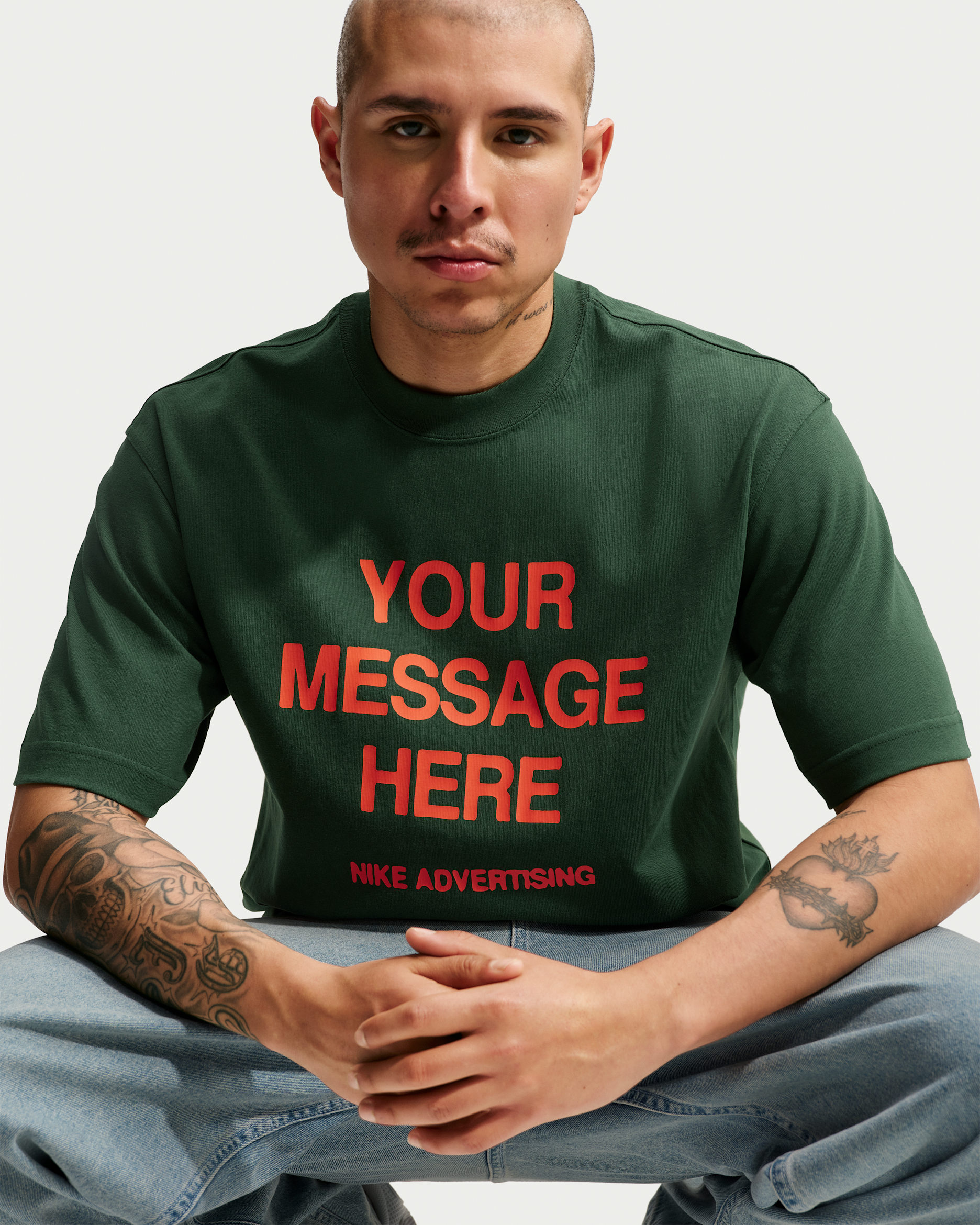 Nike 'Your Message Here' T-Shirt - Fir