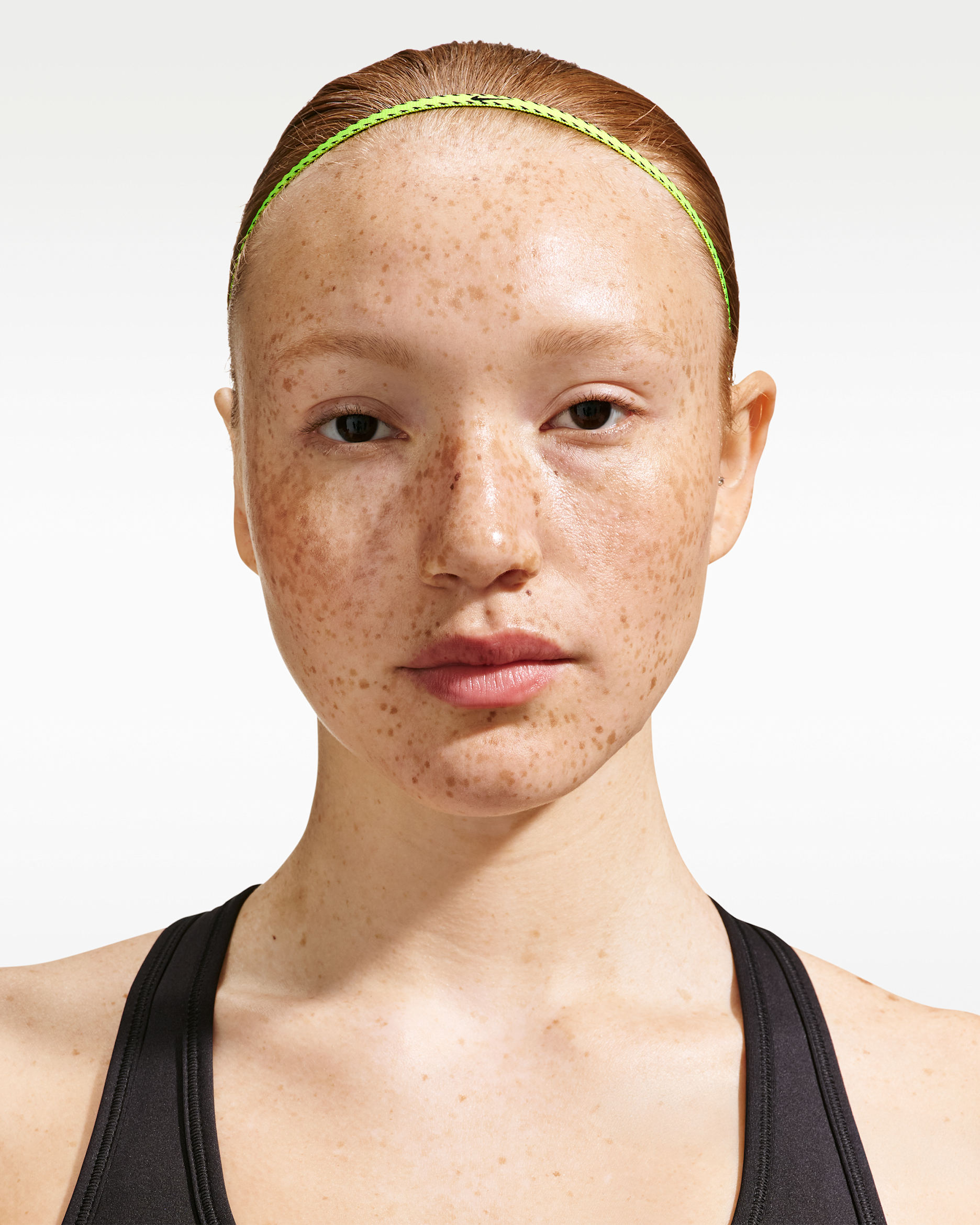 Bandas para la cabeza slim (paquete de 6) Nike Flex Classic - Volt/Rosa vivo/Blanco