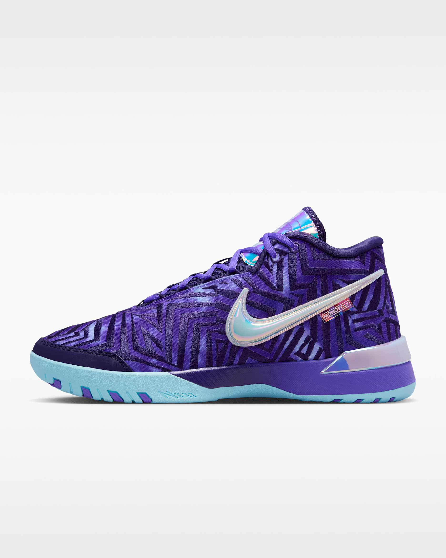レブロン NXXT ジーニサス QS EP バスケットボールシューズ - ペルシアンバイオレット/インペリアルパープル/グレイシャーアイス/ホワイト