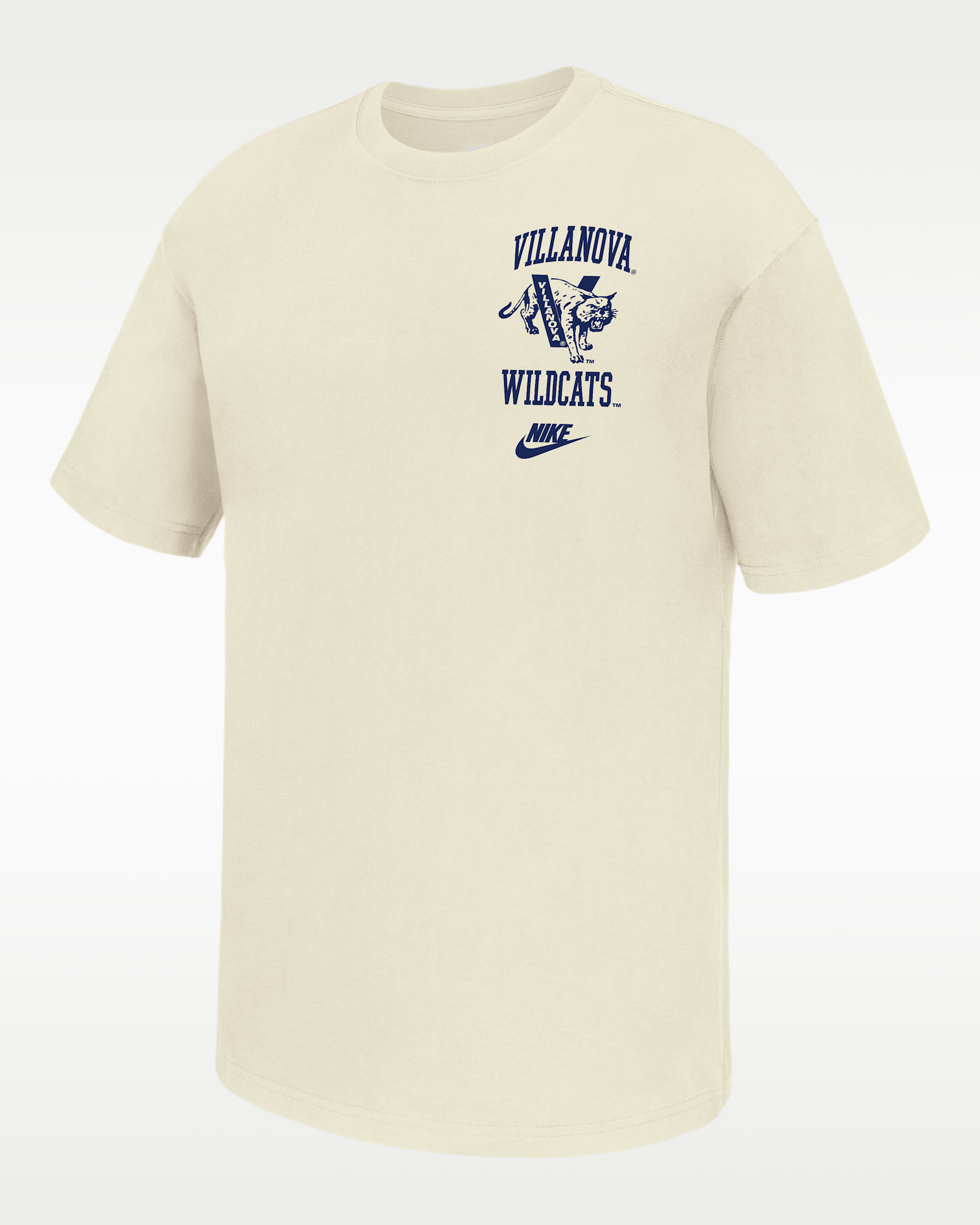 Villanova Wildcats Men's Nike Football T-Shirt - Sail