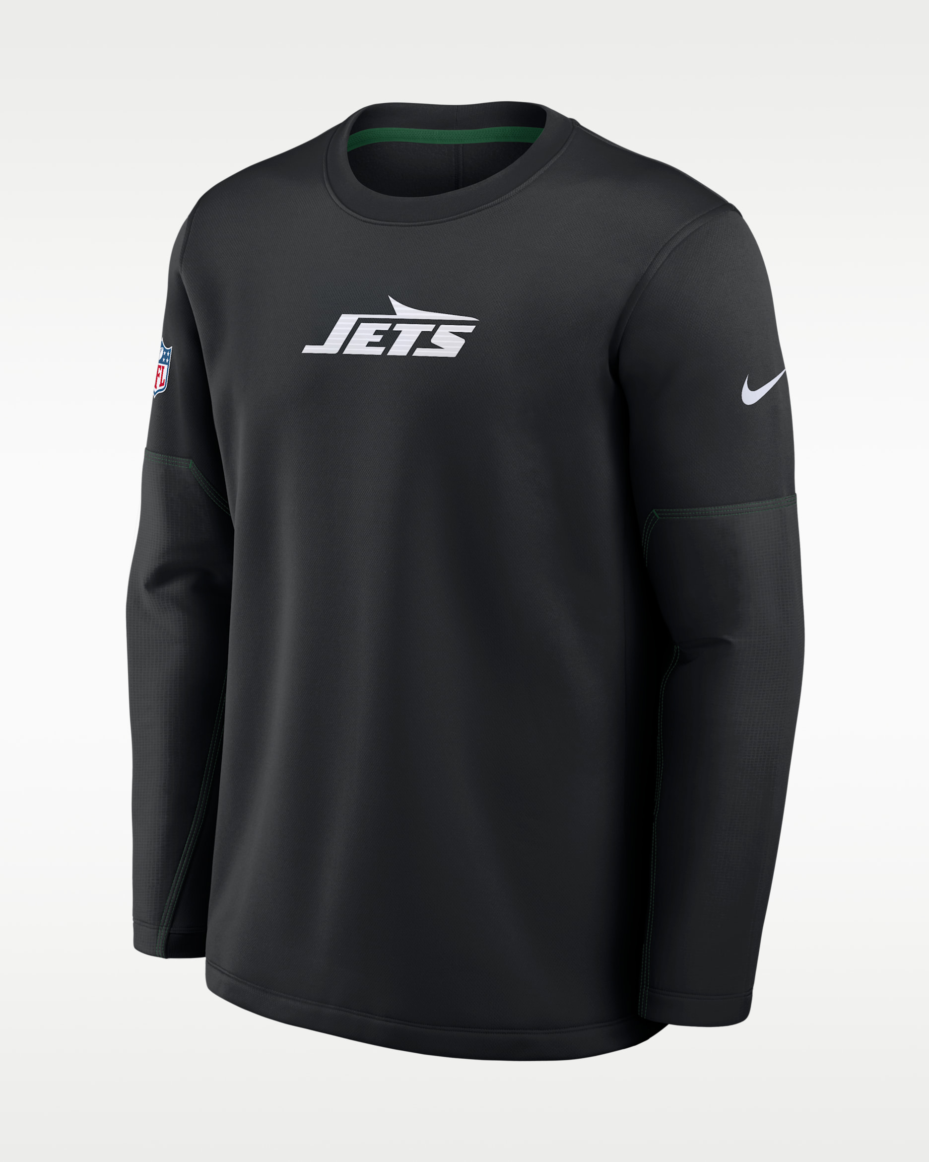 New York Jets Sideline Coaches Men's Nike Therma-FIT NFL Long-Sleeve T-Shirt - Black