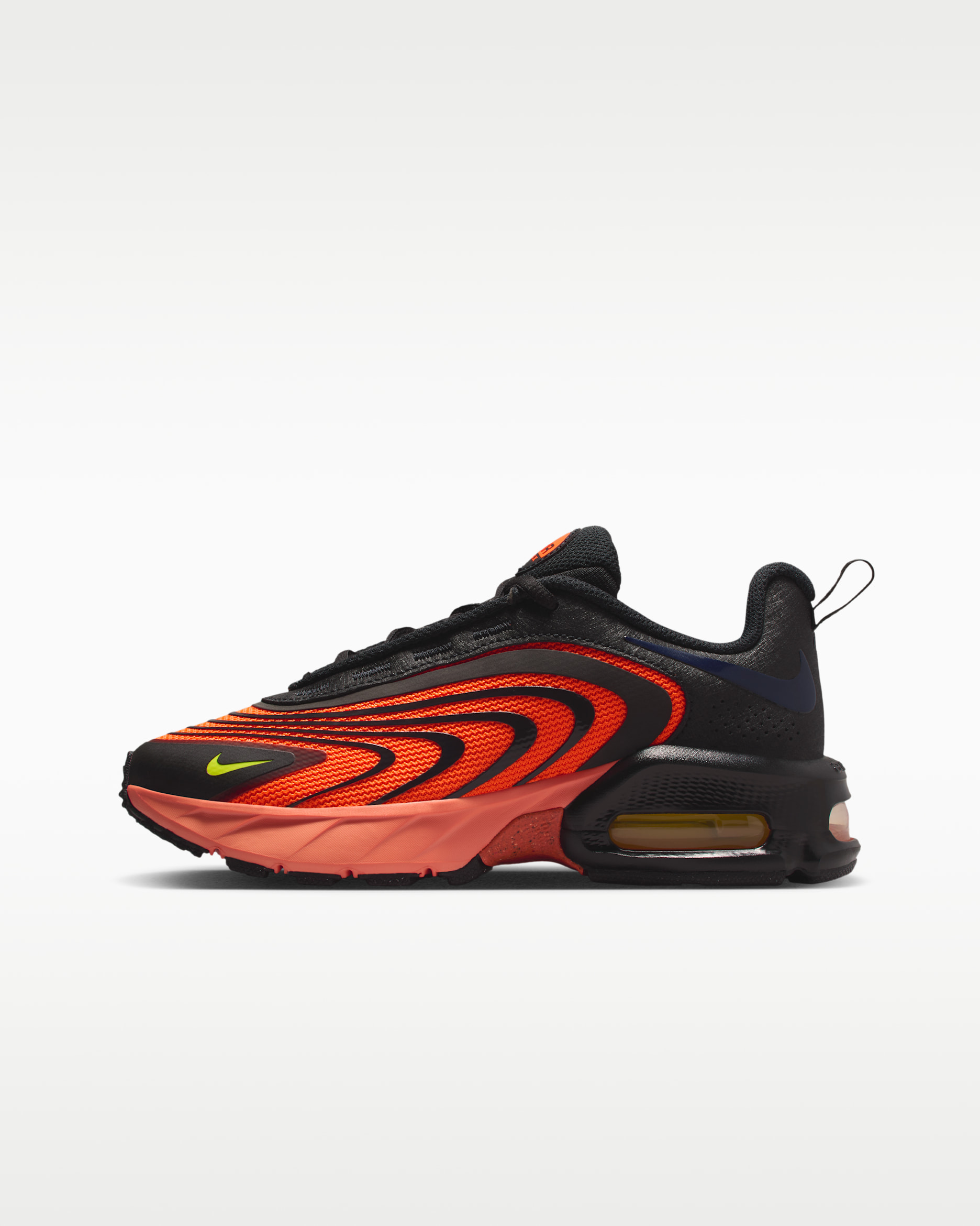 Nike Air Max Fire Big Kids' Shoes - Hyper Crimson/Black/Blackened Blue/Lemon Venom