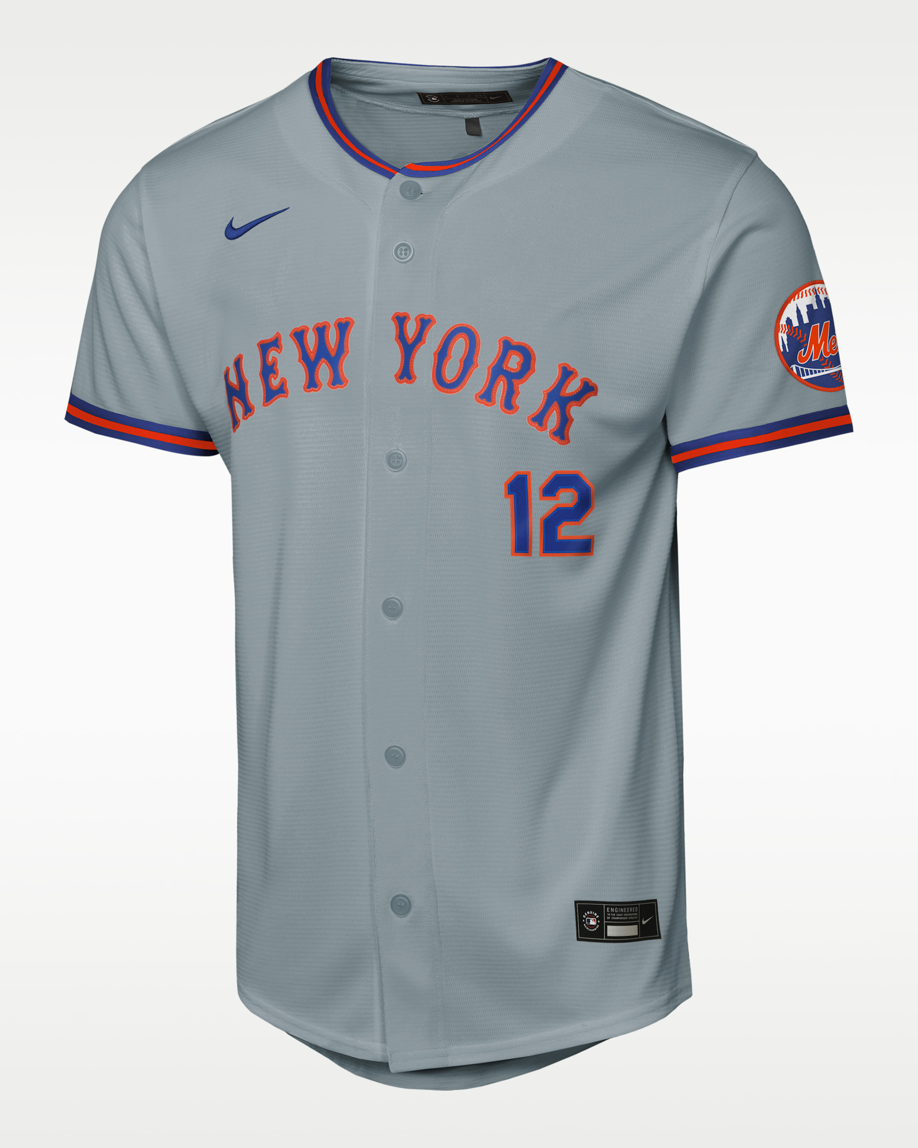 Francisco Lindor New York Mets Big Kid's Nike MLB Stadium Jersey - Grey