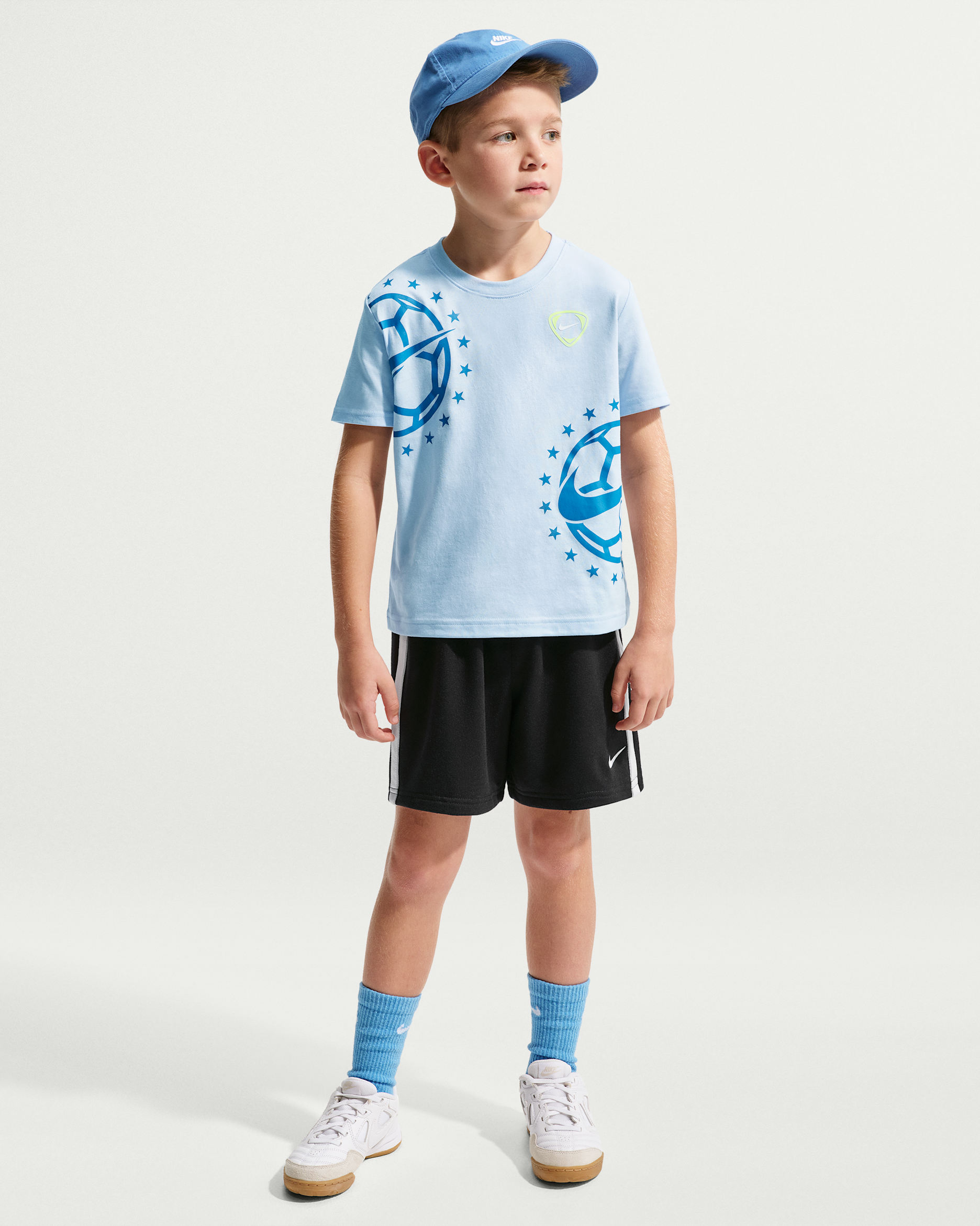 Nike Sportswear Goal Mode Little Kids' French Terry Shorts - Black