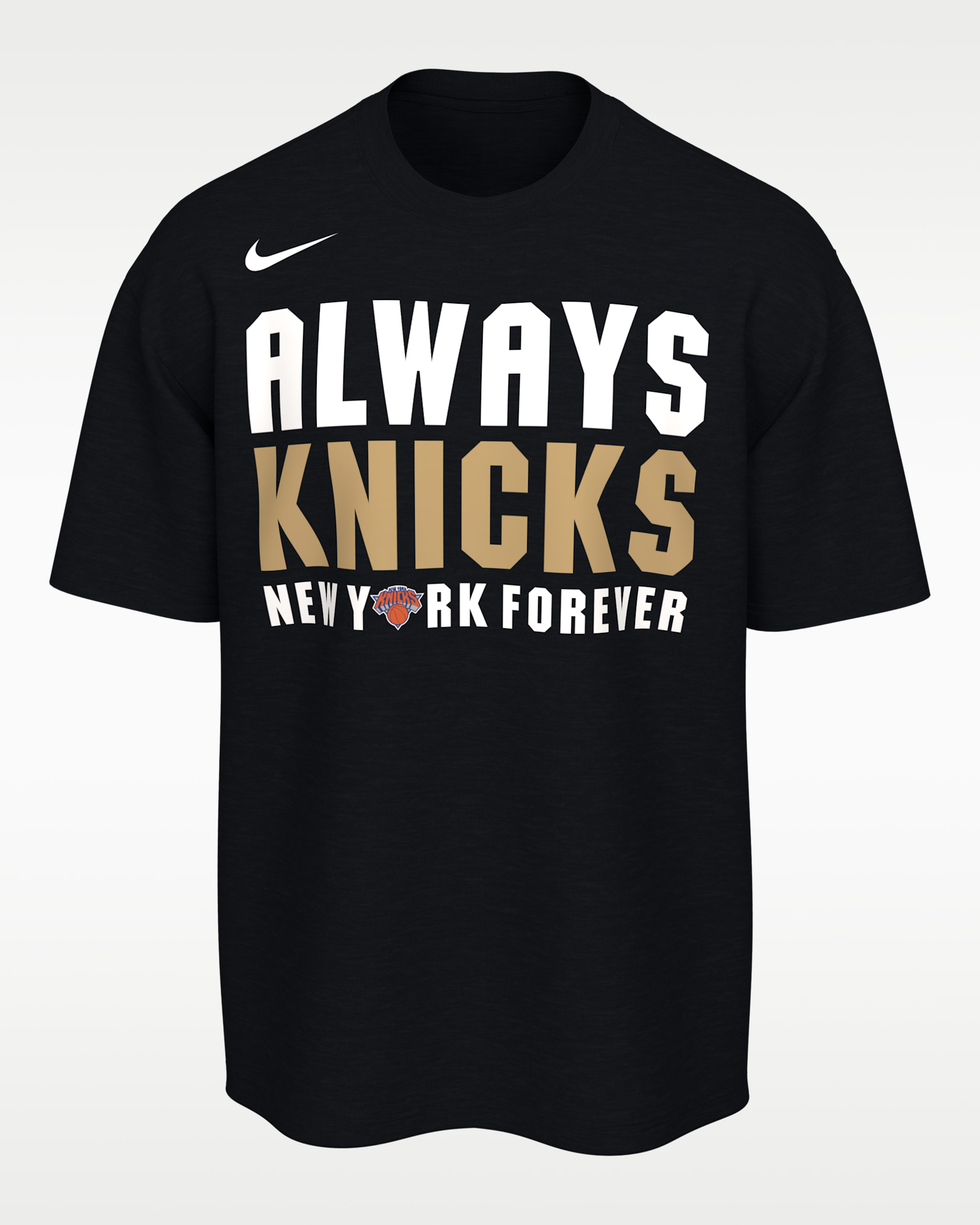 New York Knicks 2025-26 NBA Champions Nike Basketball T-Shirt - Black